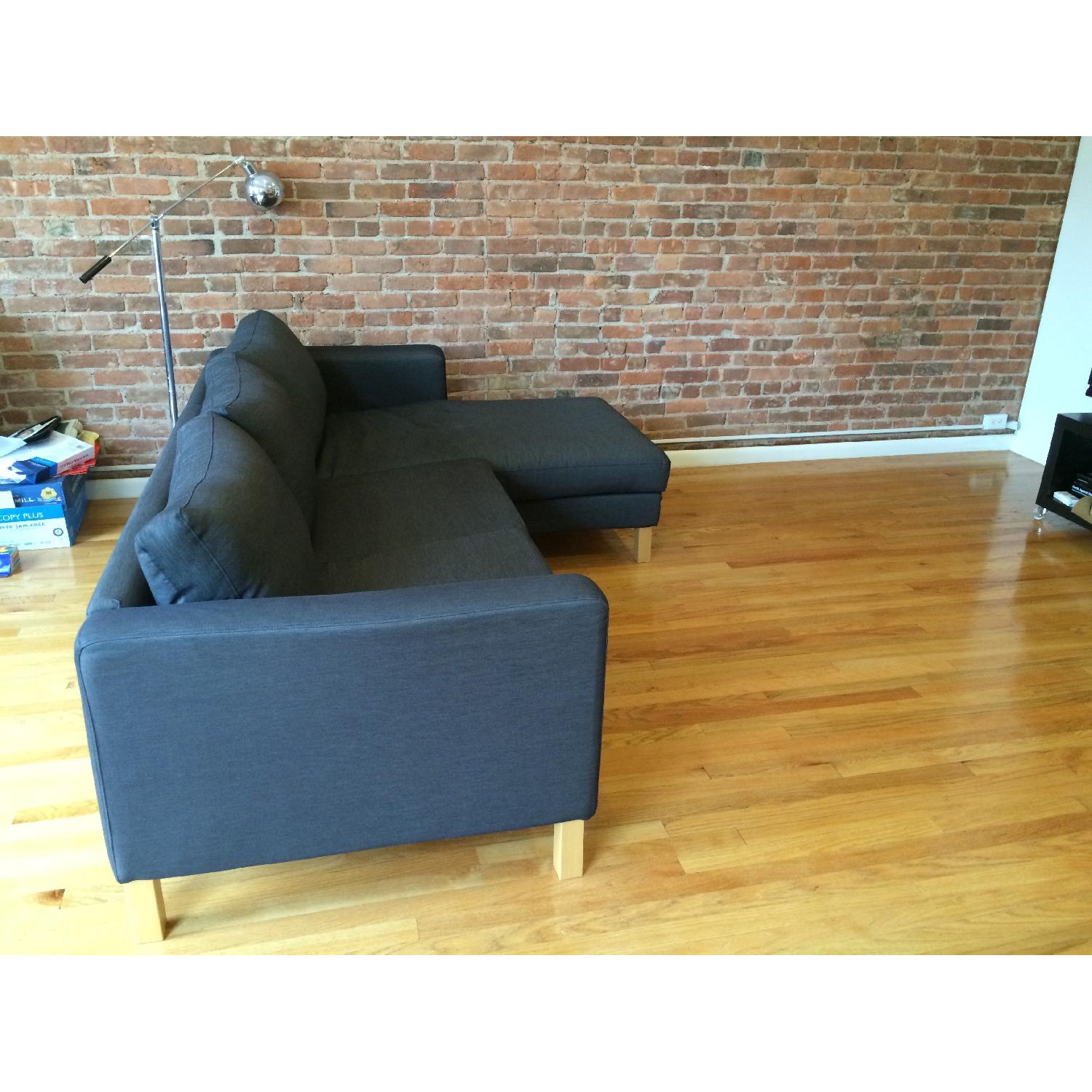 Ikea Karlstad Sofa w/ Chaise - image-2