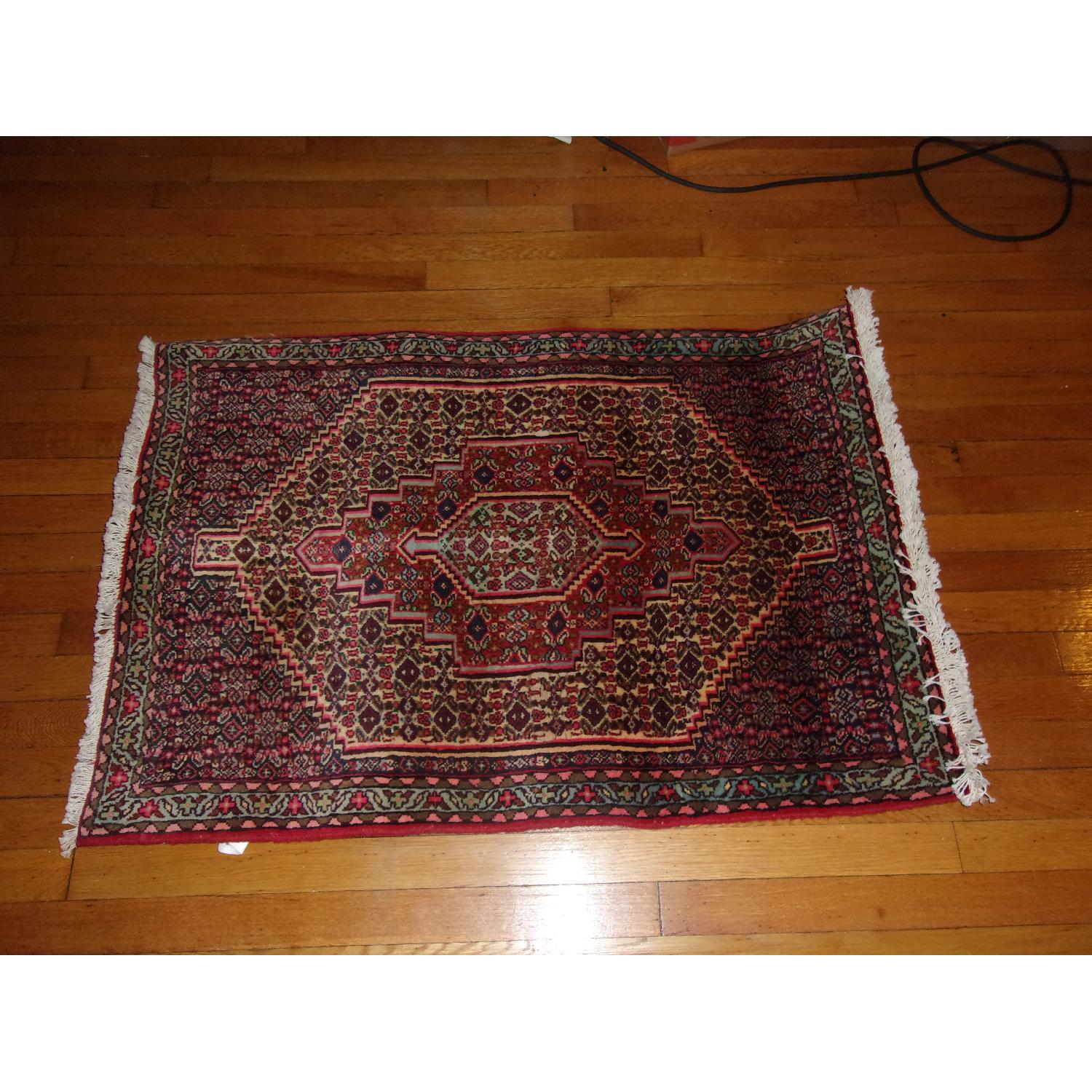 Red Ivory Luxurious Traditional Persian Easy To Clean Bordered Floral Rug For Dining Room 160cm X 230cm~0099446812216 01c Mp
