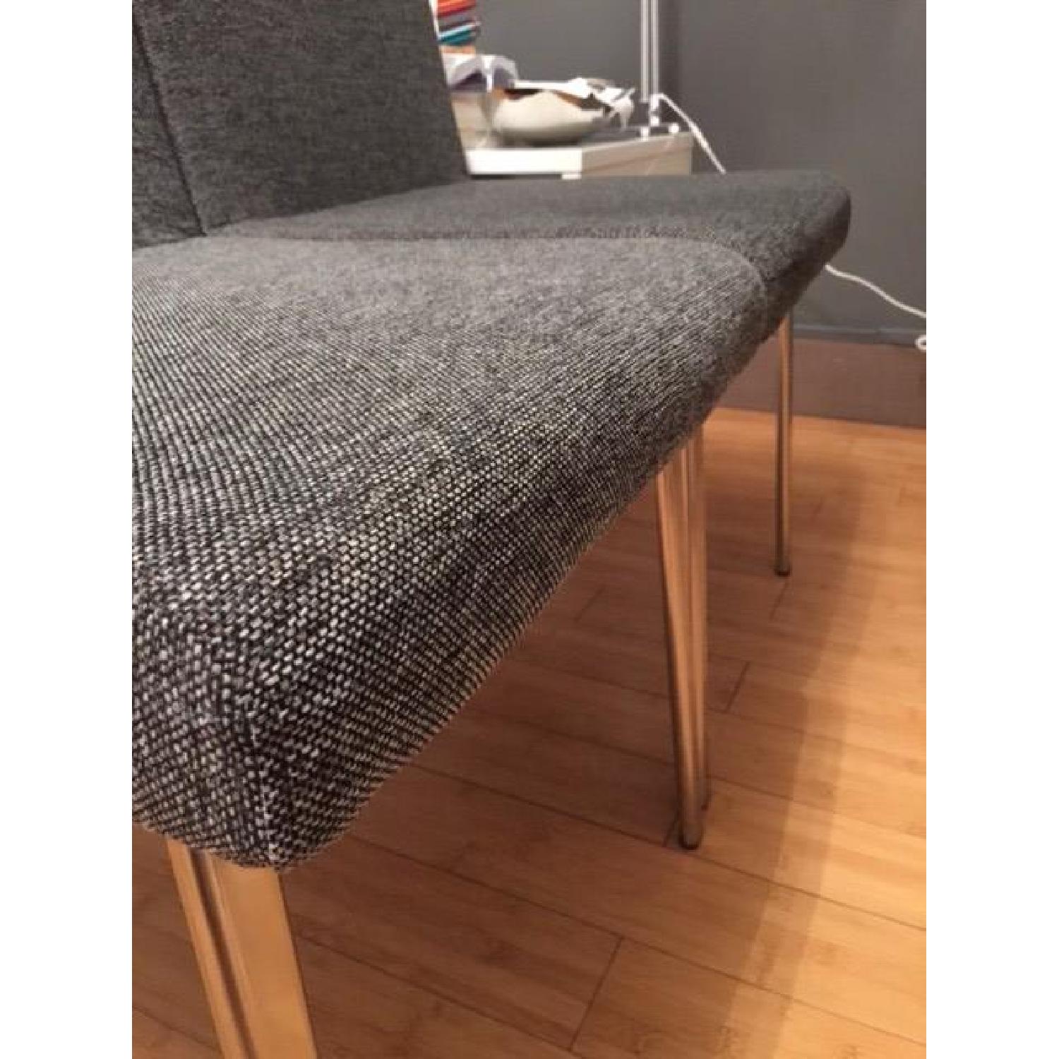 CB2 Silverado Chrome Rectangular Dining Table w/ 4 Chairs - image-10