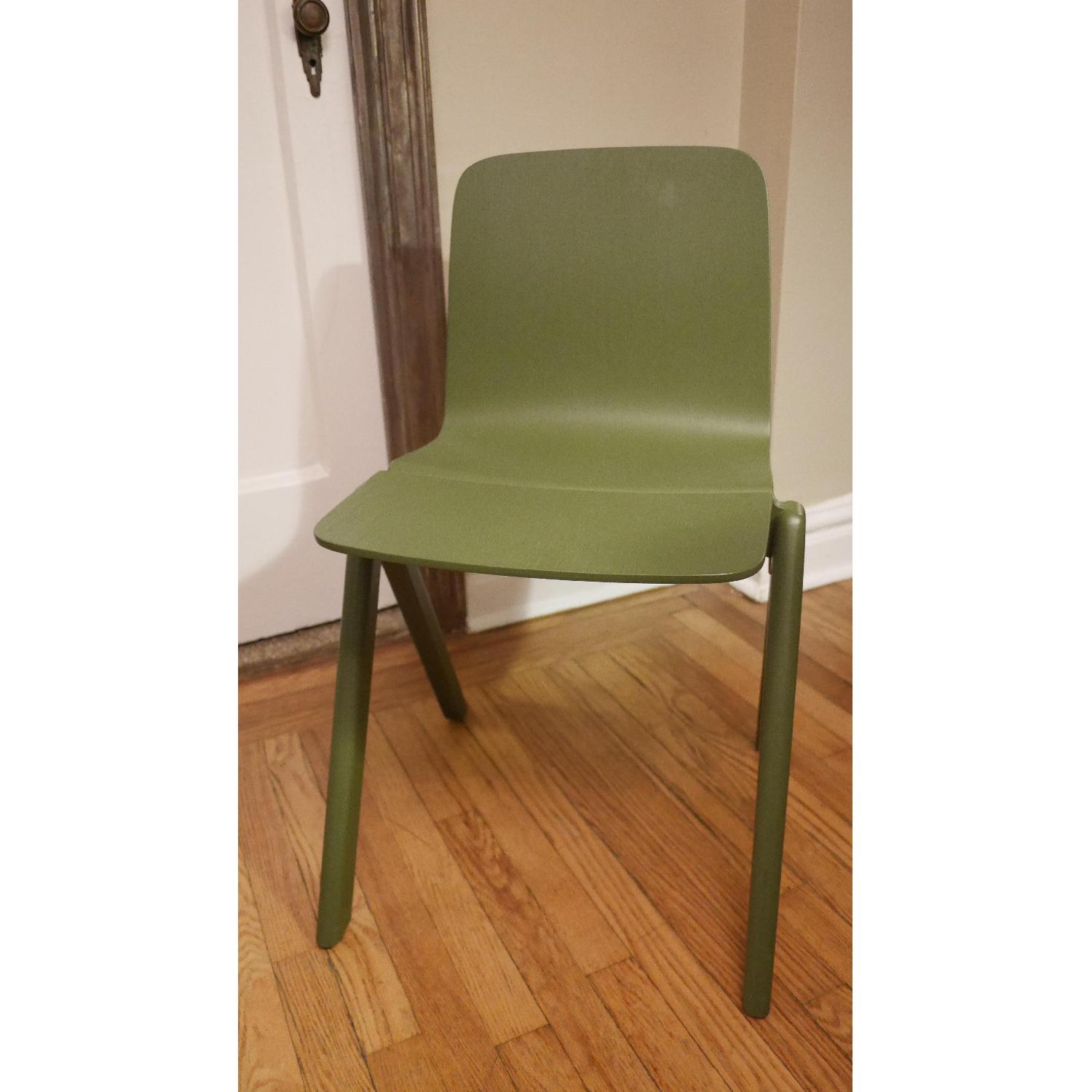 Hay Chair Stackable Hay Copenhague Stackable Chairs in Green - Pair - AptDeco
