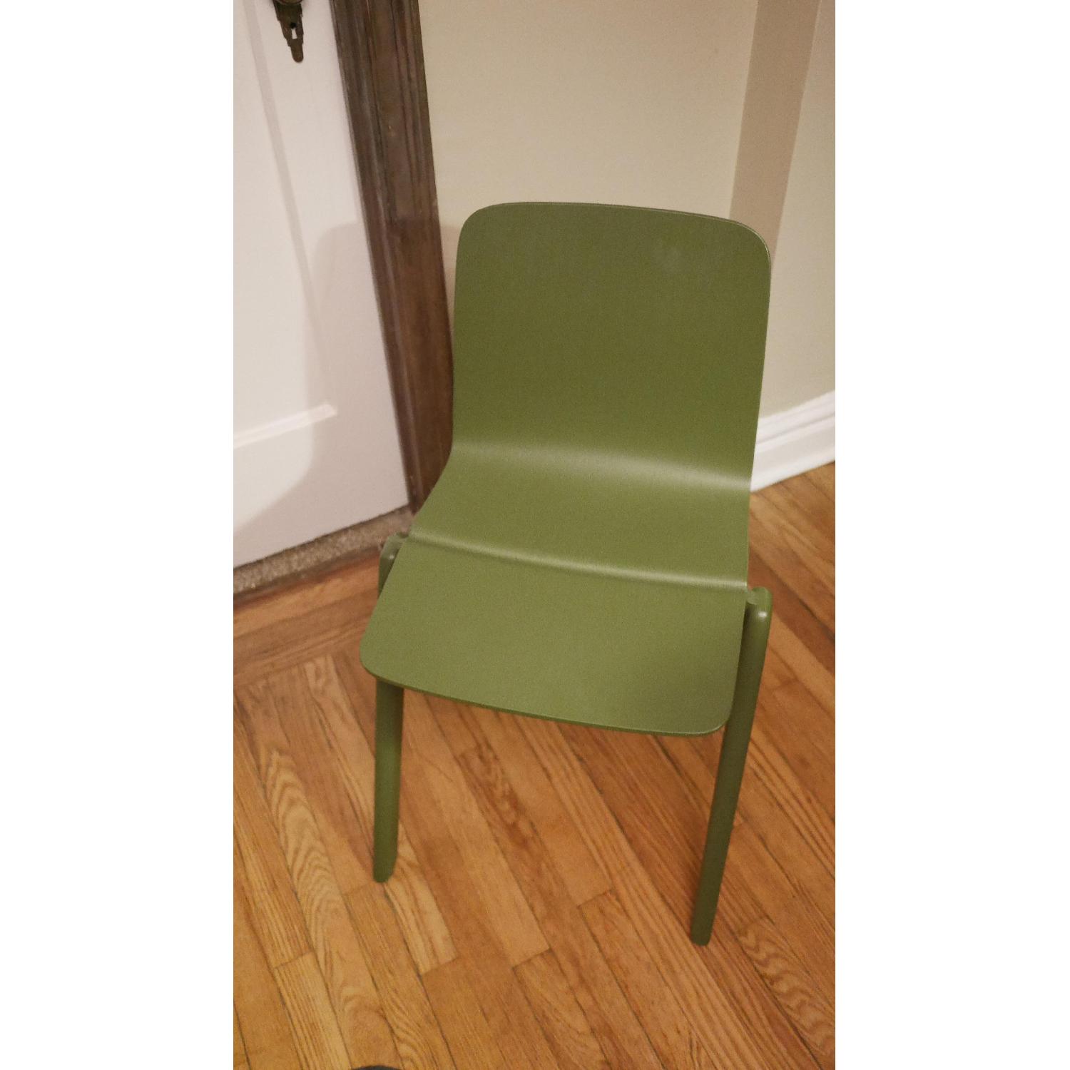 Hay Chair Stackable Hay Copenhague Stackable Chairs in Green - Pair - AptDeco