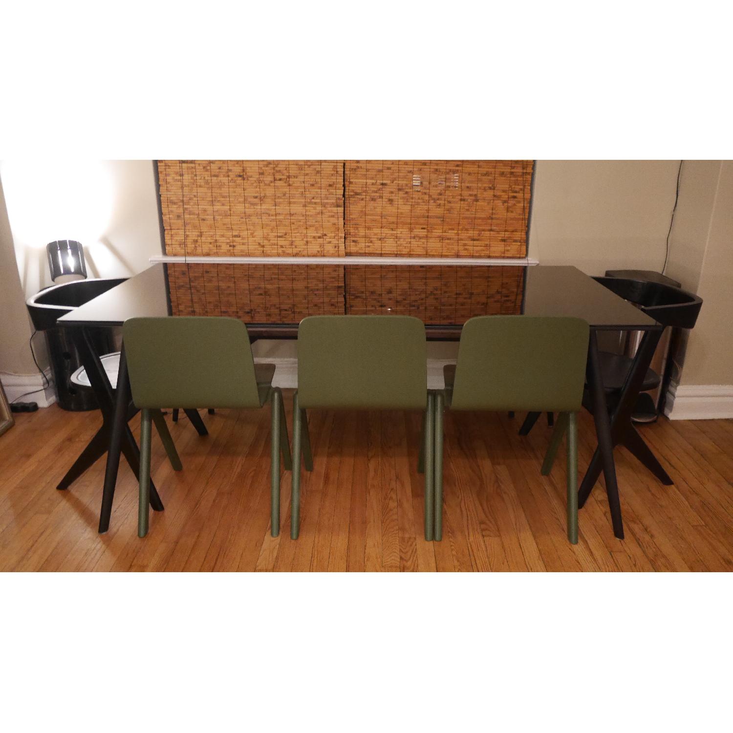 Hay Chair Stackable Hay Copenhague Stackable Chairs in Green - Pair - AptDeco
