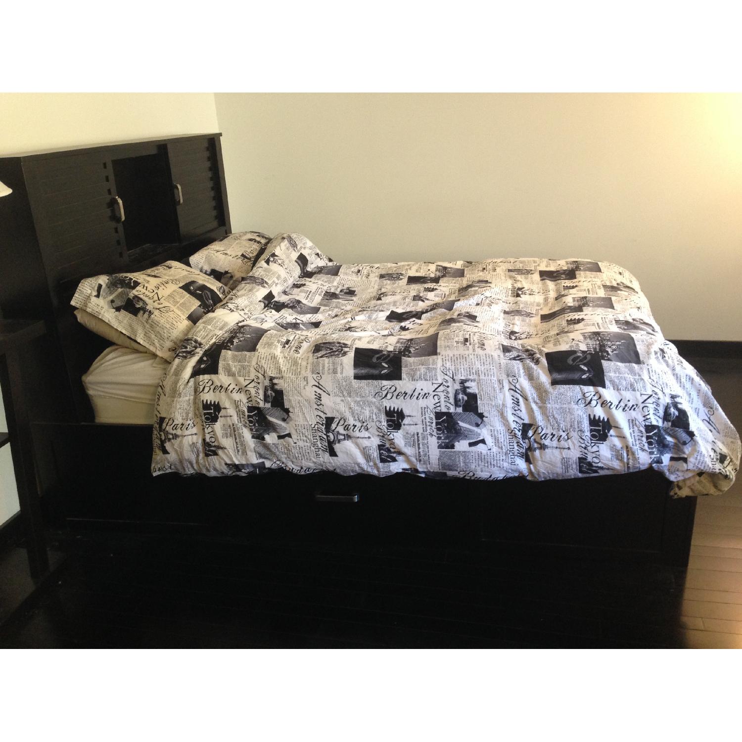 Bob's Furniture Black Dalton Queen Storage Bed - image-6