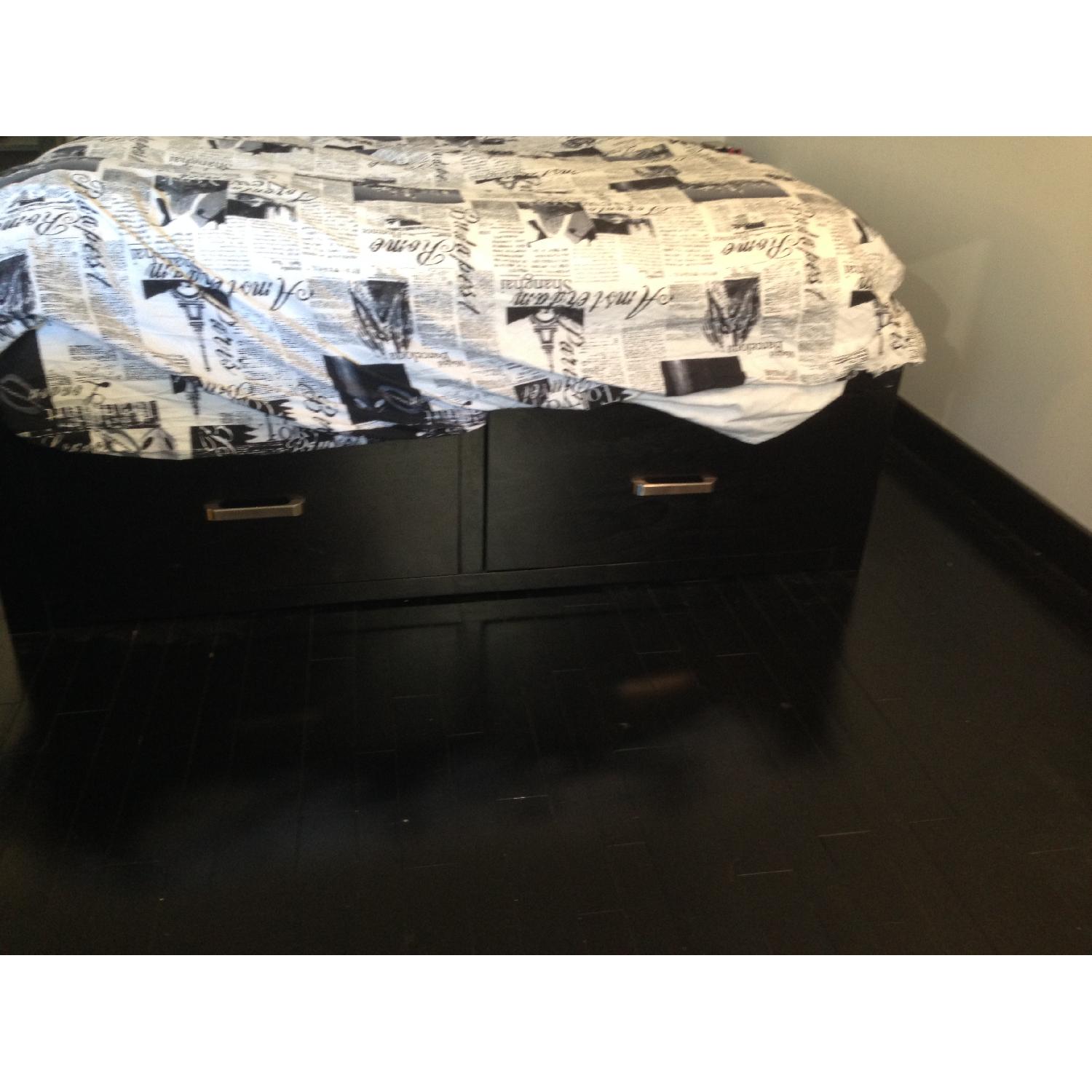 Bob's Furniture Black Dalton Queen Storage Bed - image-8