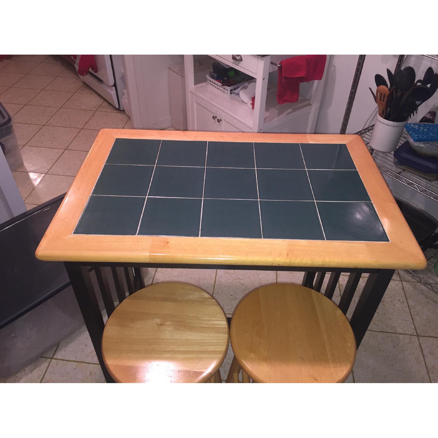 Target High Top Kitchen Table w/ 2 Stools AptDeco