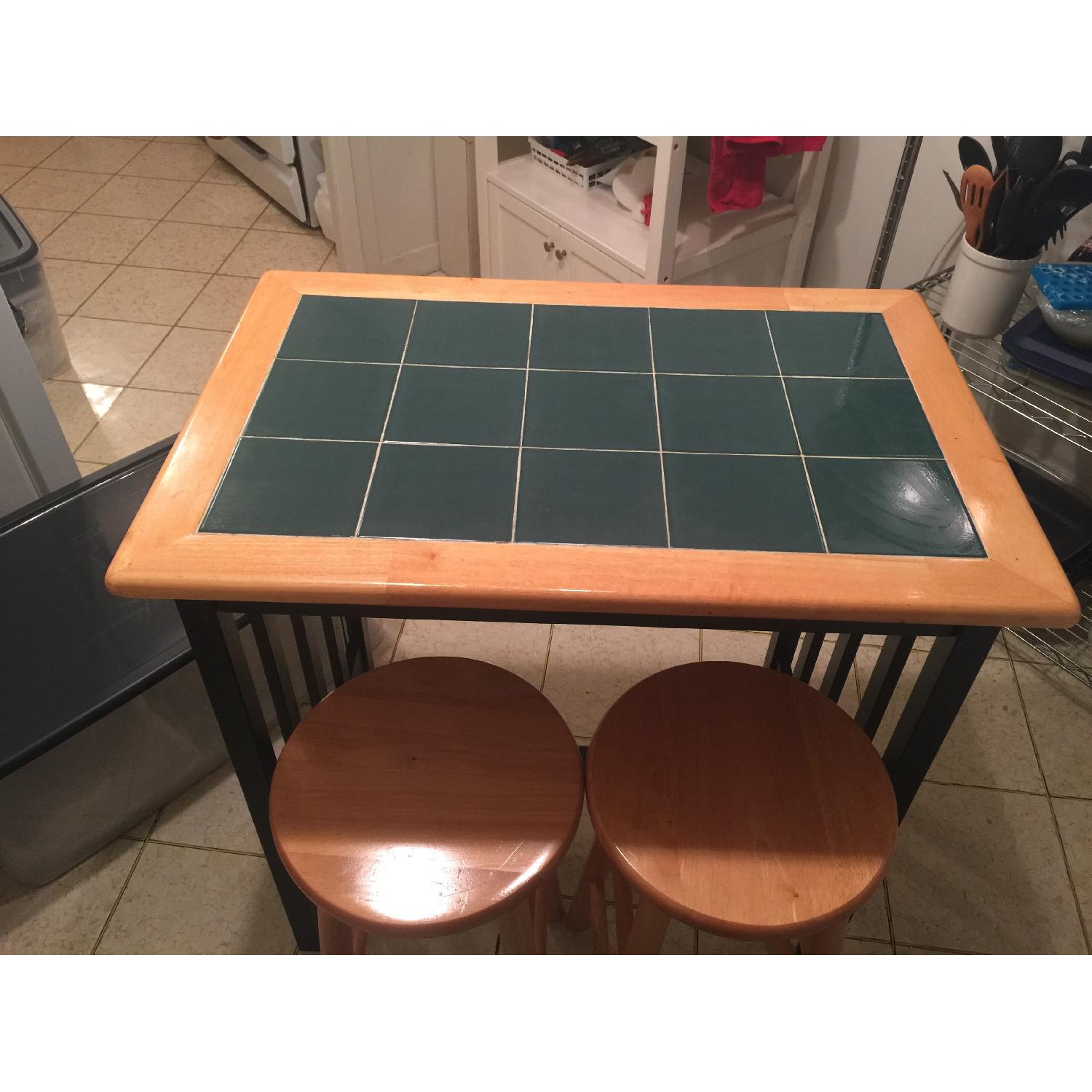 Target High Top Kitchen Table w/ 2 Stools AptDeco