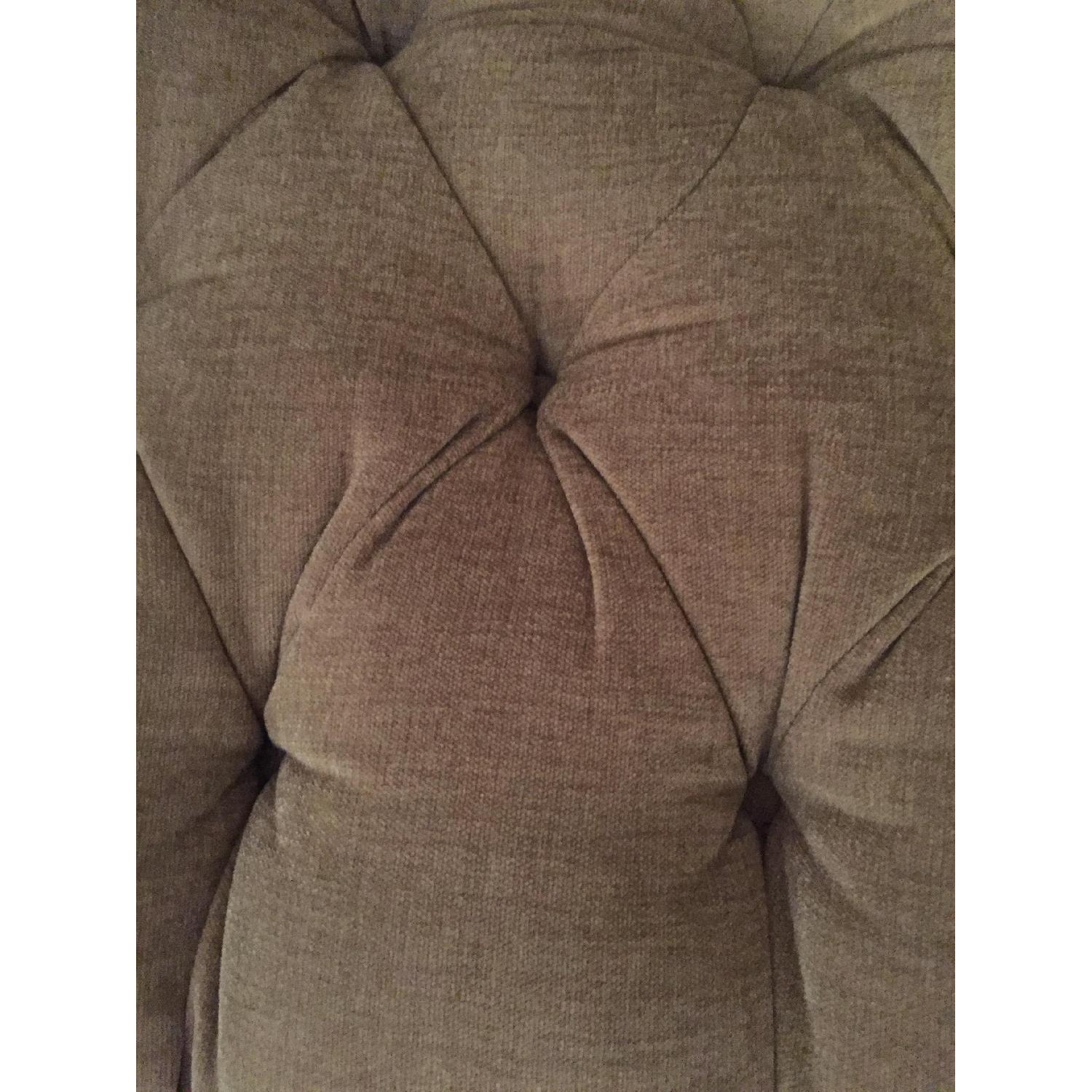 Lee Industries Tufted Chair & Ottoman - image-3