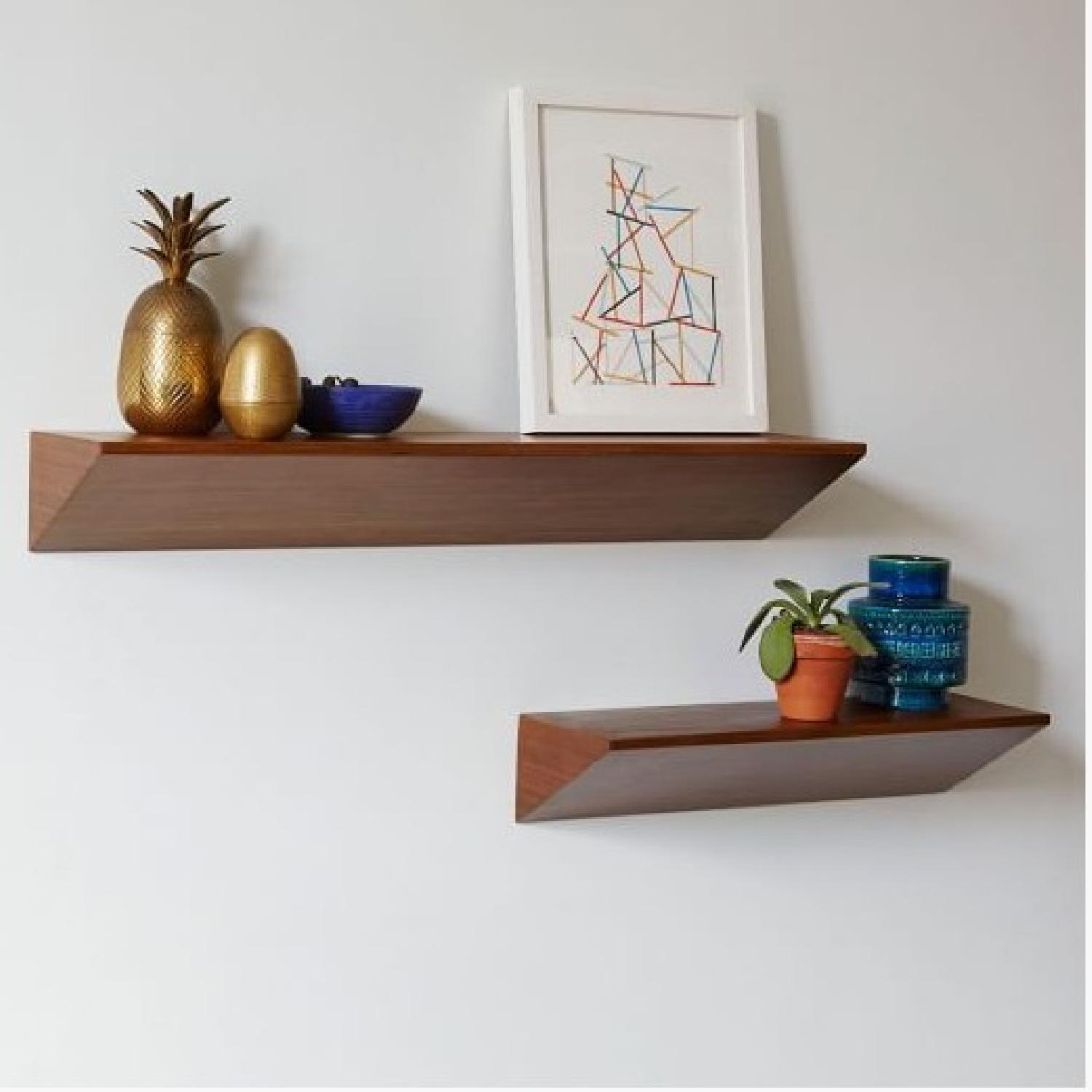 West Elm Wedge Shelves - Pair - image-2