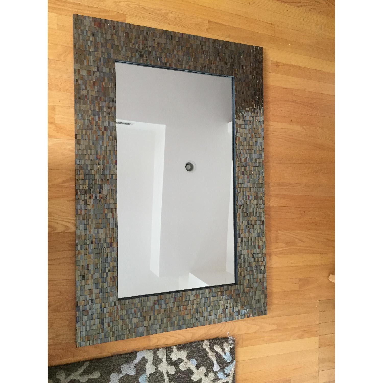 Pier 1 Amber Mosaic Mirror AptDeco