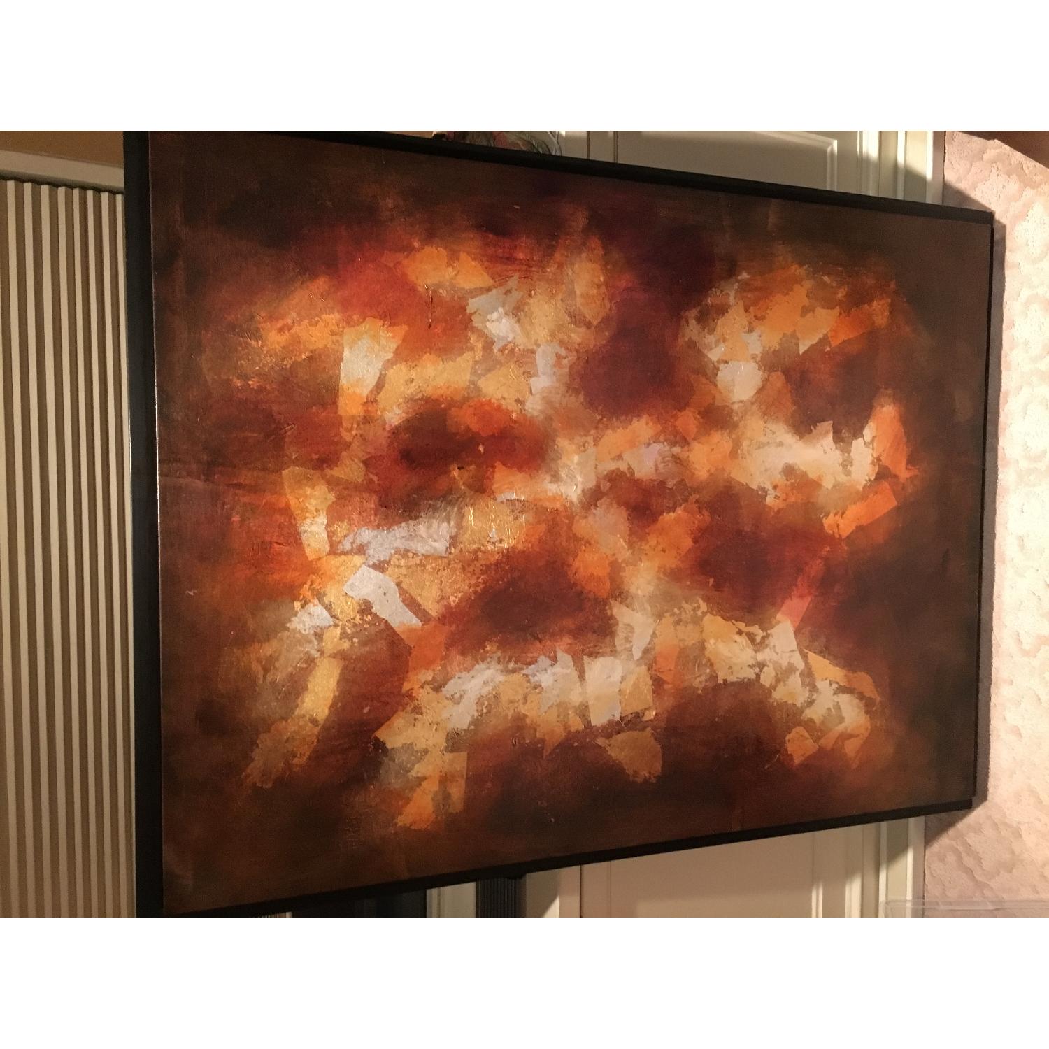 Extra Large Abstract Art Pair AptDeco