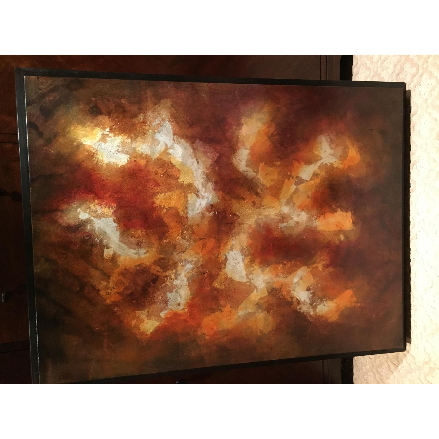 Extra Large Abstract Art Pair AptDeco