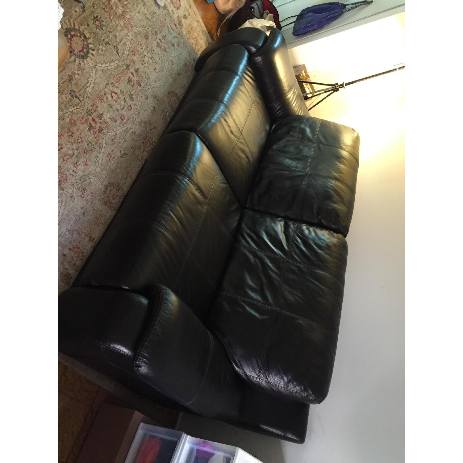 Raymour & Flanigan Alden Leather Power-Reclining Sofa - image-6