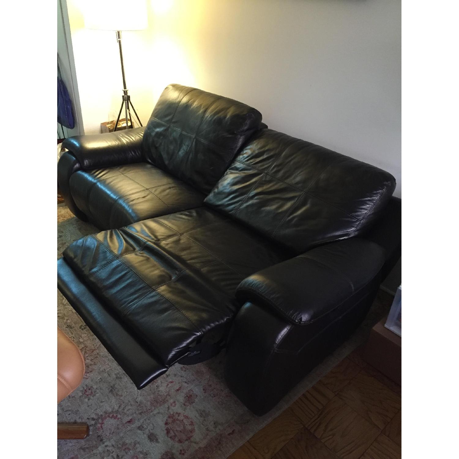 Raymour & Flanigan Alden Leather Power-Reclining Sofa - image-7