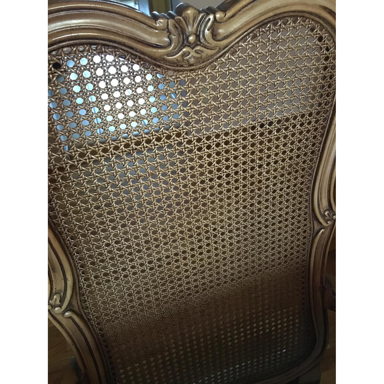 Vintage French Provincial Wood Dining Chairs - Set of 6 - image-1