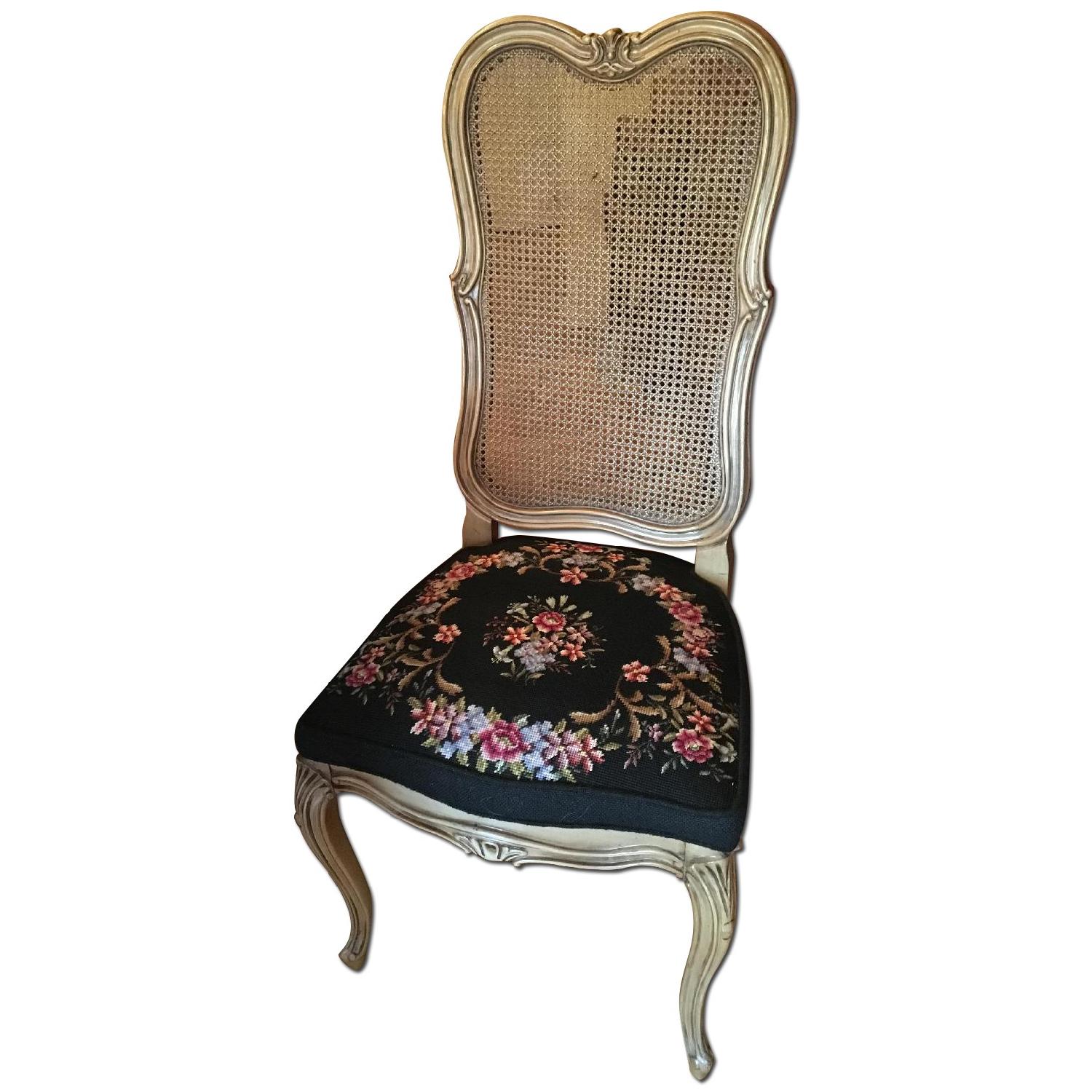 Vintage French Provincial Wood Dining Chairs Set of 6 AptDeco