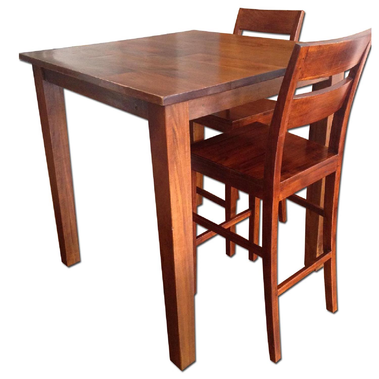 Crate & Barrel Dining Table w/ 4 Chairs - AptDeco