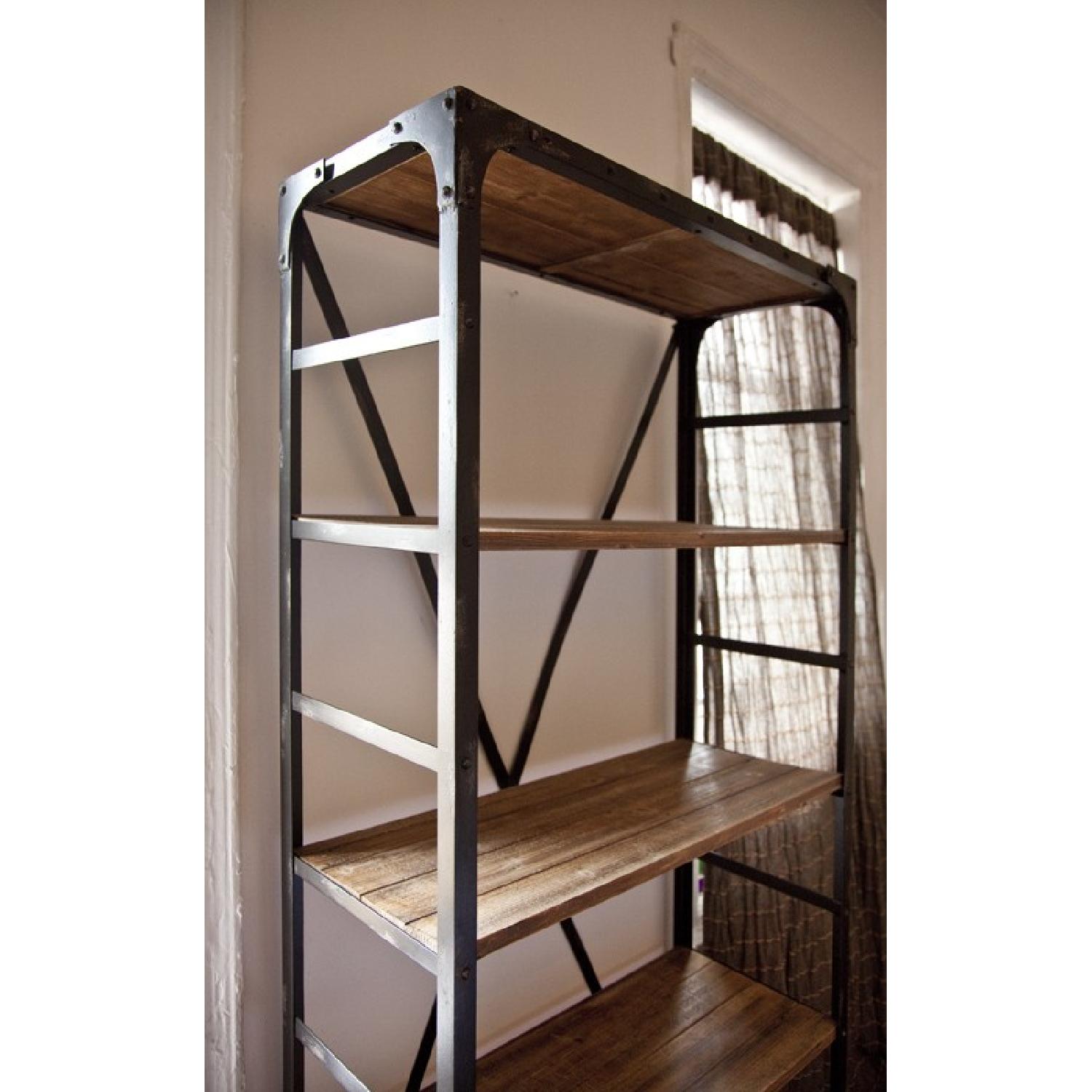 Vintage Industrial Bookcase AptDeco