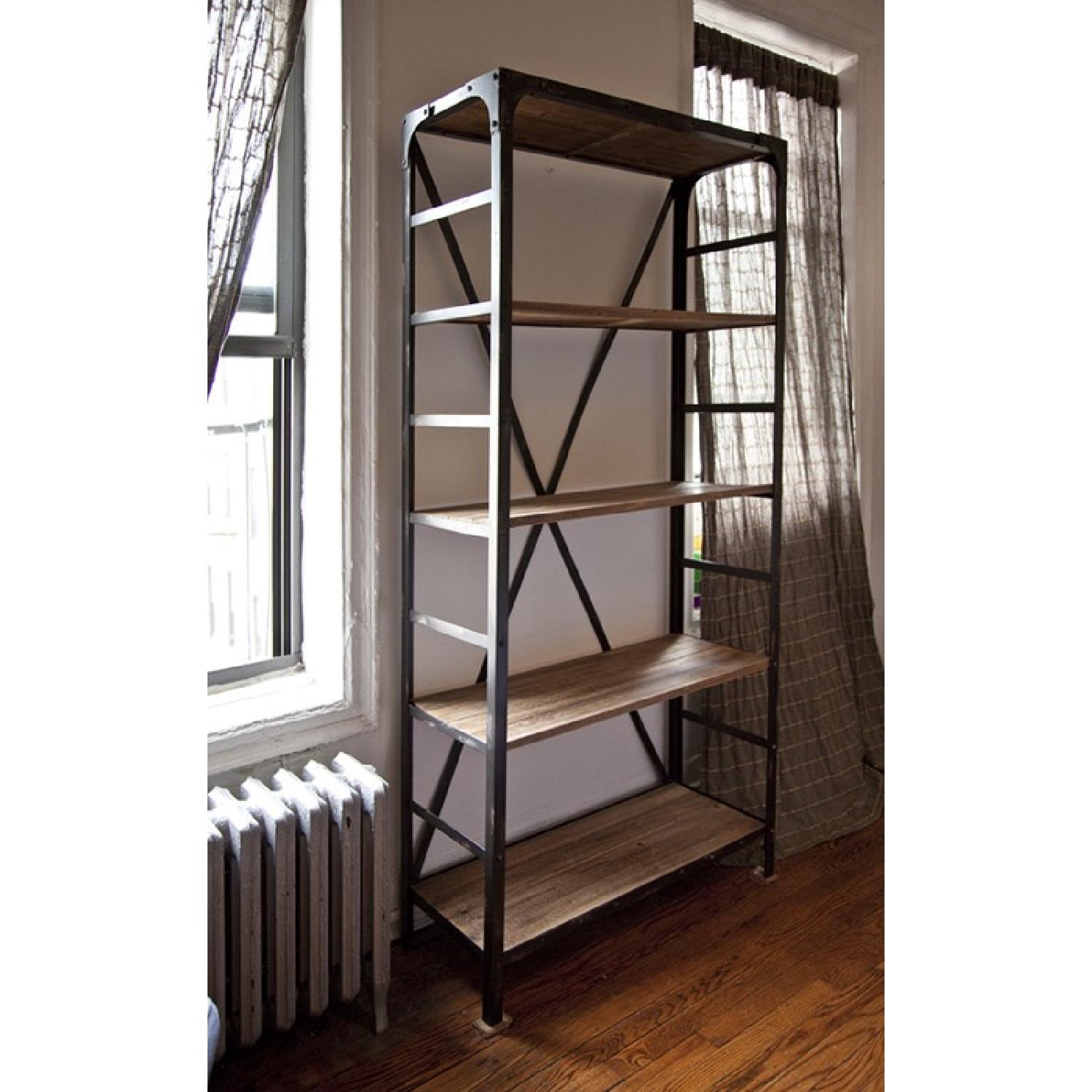 Vintage Industrial Bookcase AptDeco