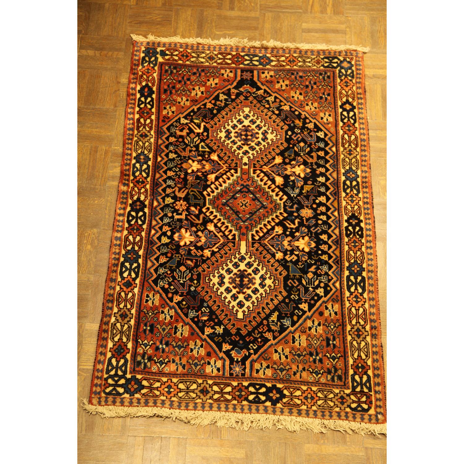 Yallameh/Shiraz Persian Handmade Area Rug - image-1