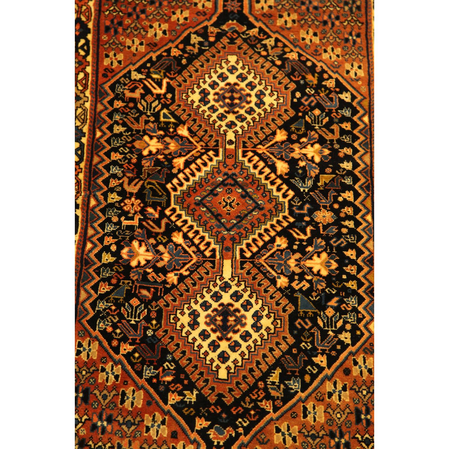 Yallameh/Shiraz Persian Handmade Area Rug - image-2