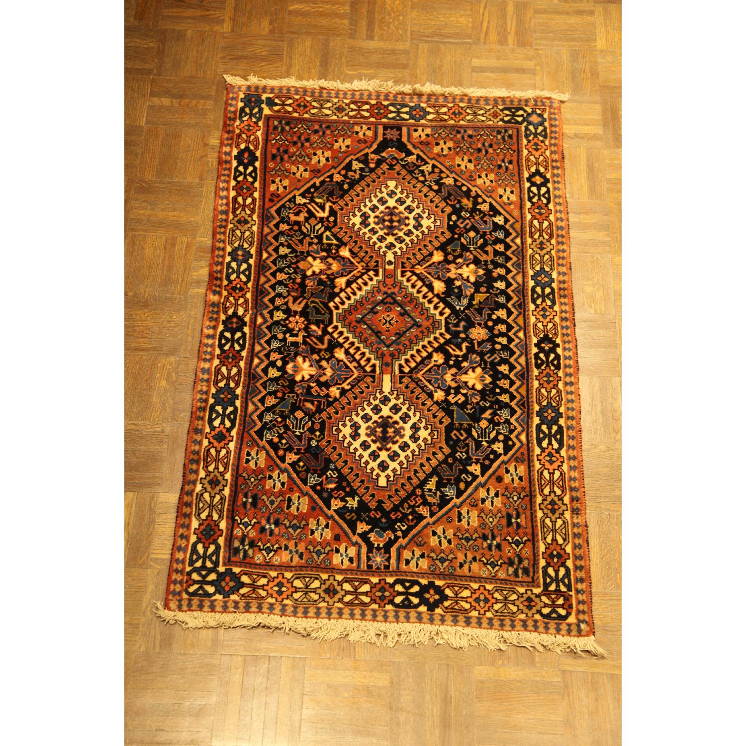 Yallameh/Shiraz Persian Handmade Area Rug - image-3