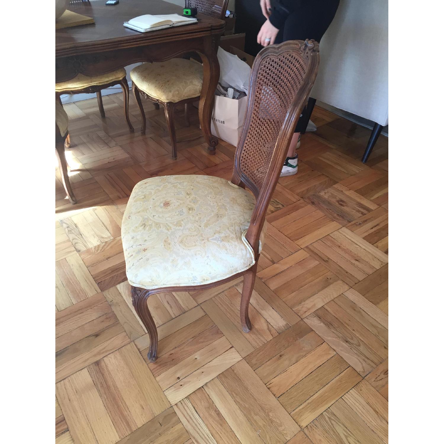 Antique Extension Dining Table w/ 6 Chairs - image-3