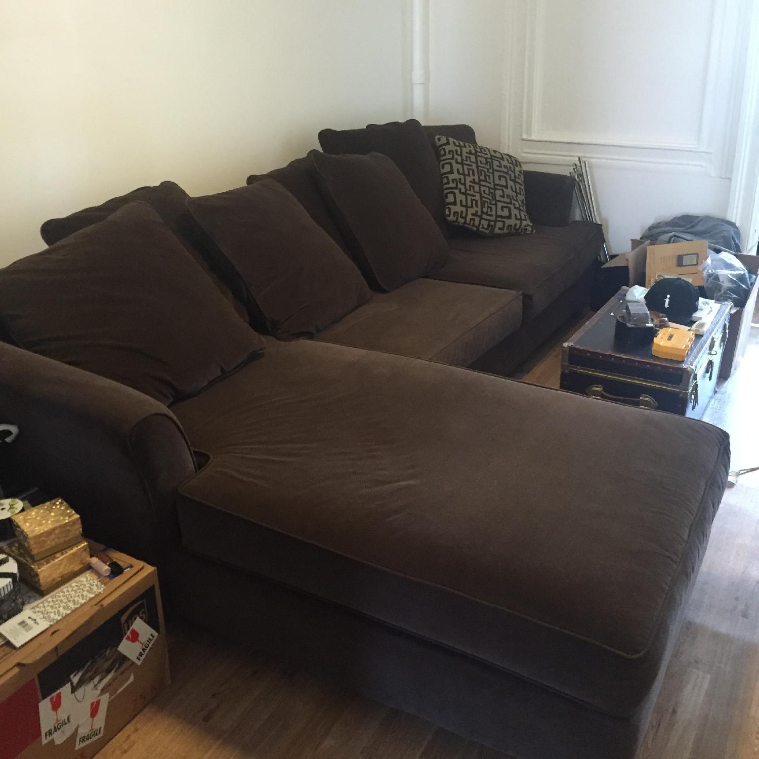 Raymour & Flanigan Lloyds of Chatham 2 Piece Sectional - image-1