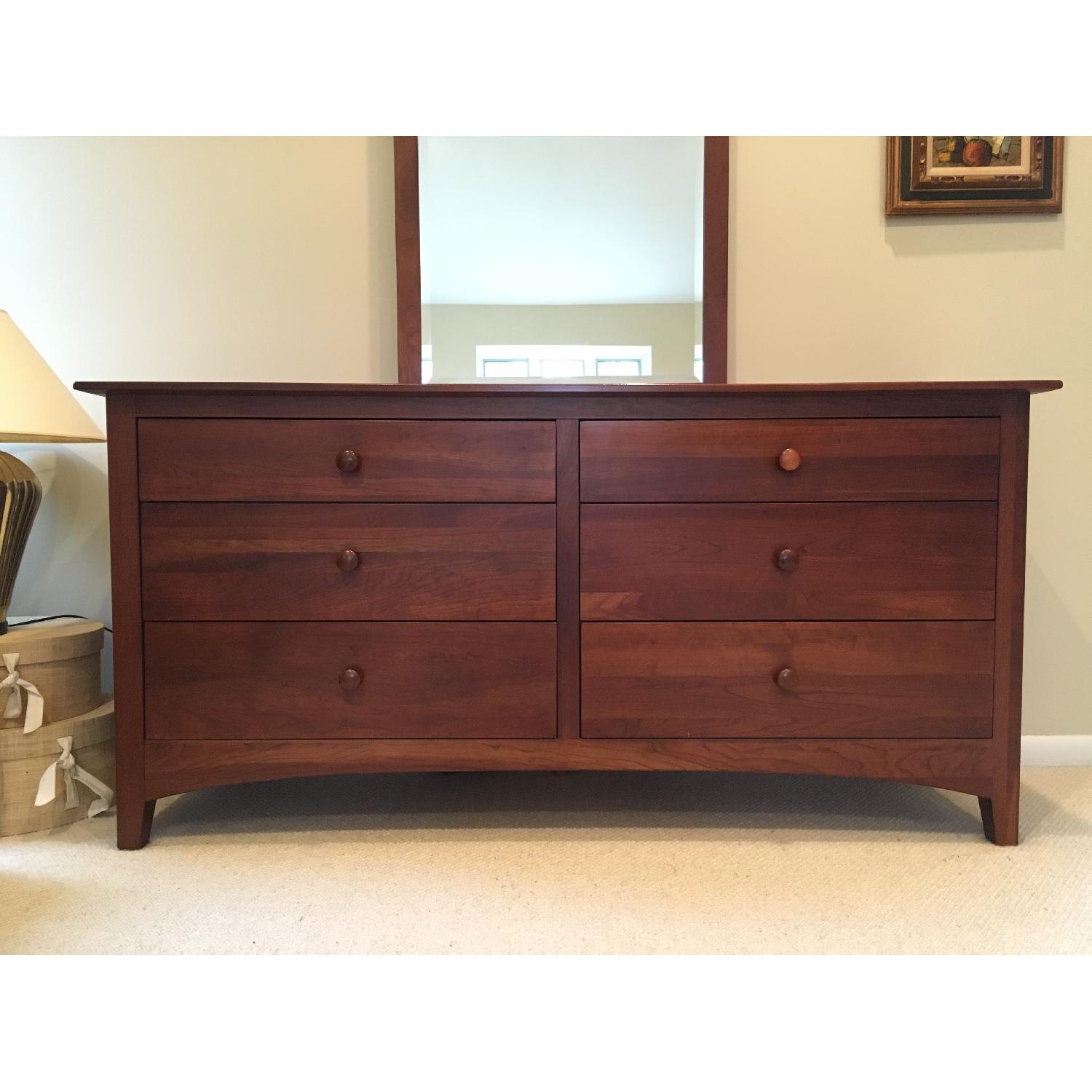 Ethan Allen Shaker Double Dresser w/ Tall Mirror - image-2