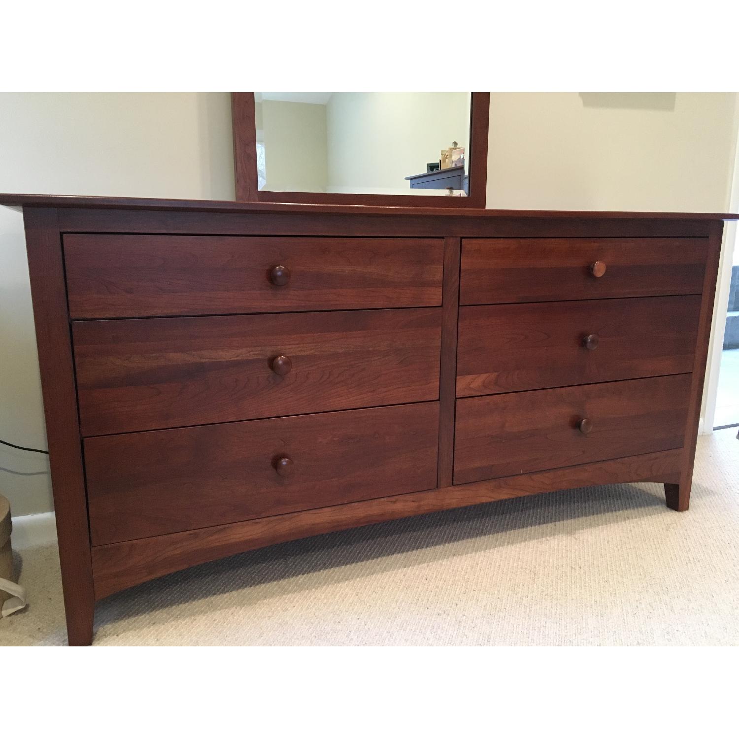Ethan Allen Shaker Double Dresser w/ Tall Mirror - image-3