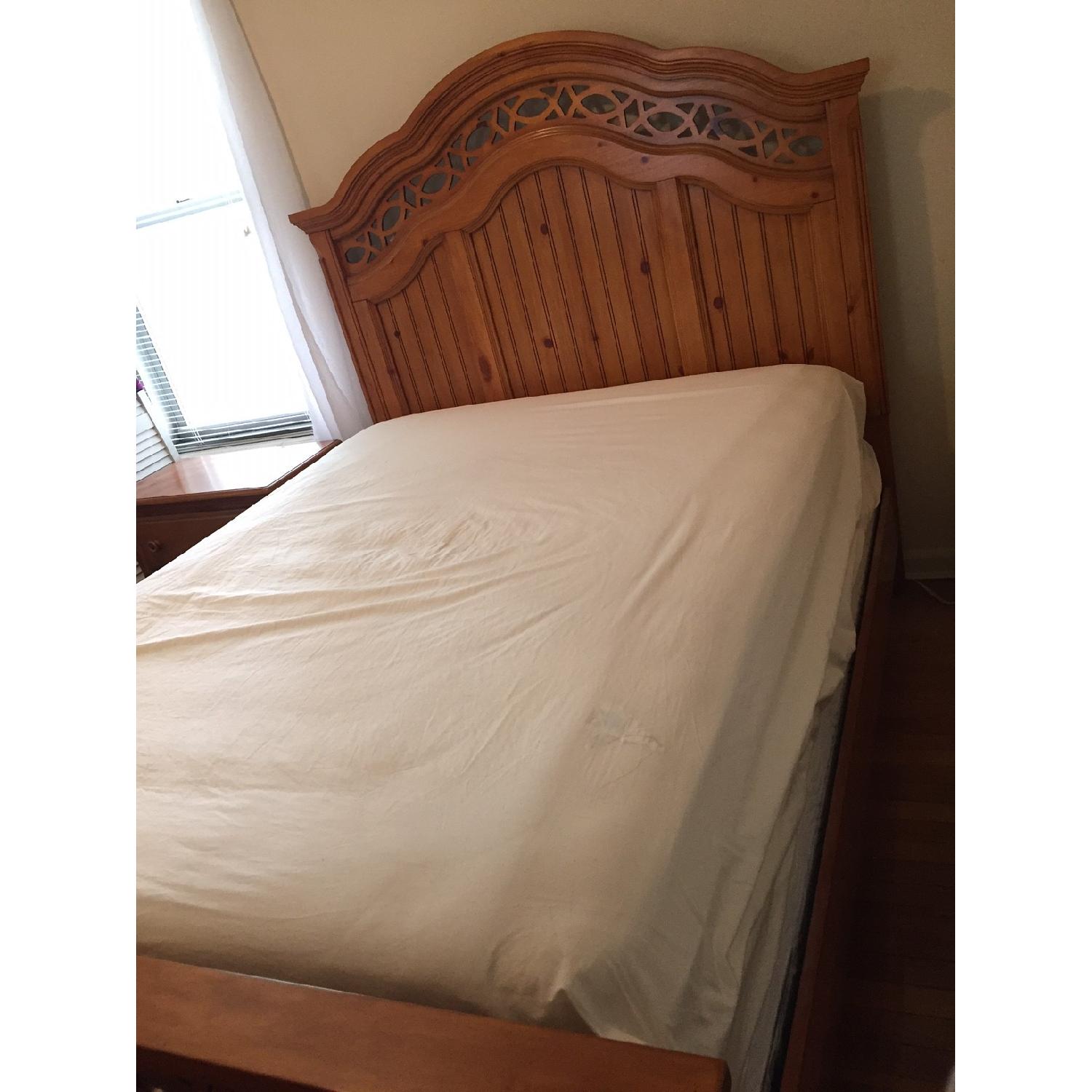 Raymour & Flanigan Queen Size Bed Frame - image-1