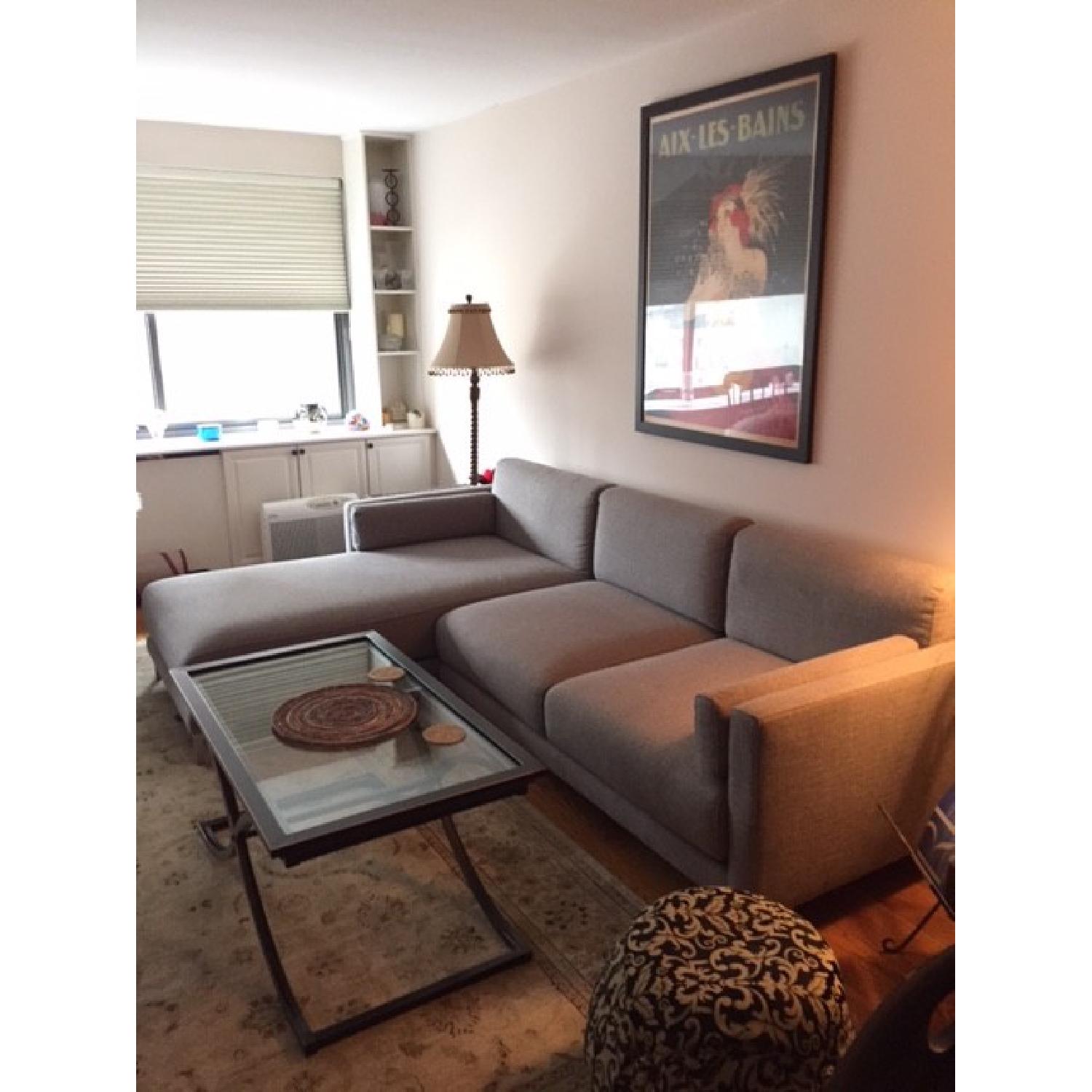 CB2 District Couch w/ Chaise AptDeco