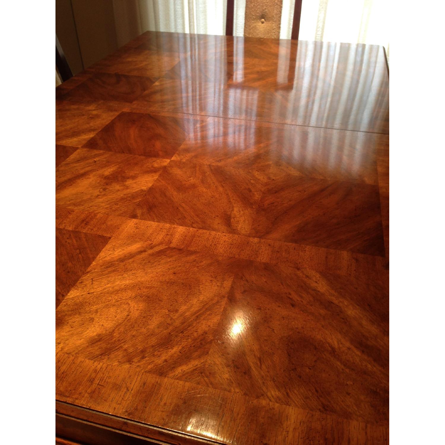 Wood Extendable Dining Room Table w/ 6 Chairs - image-3