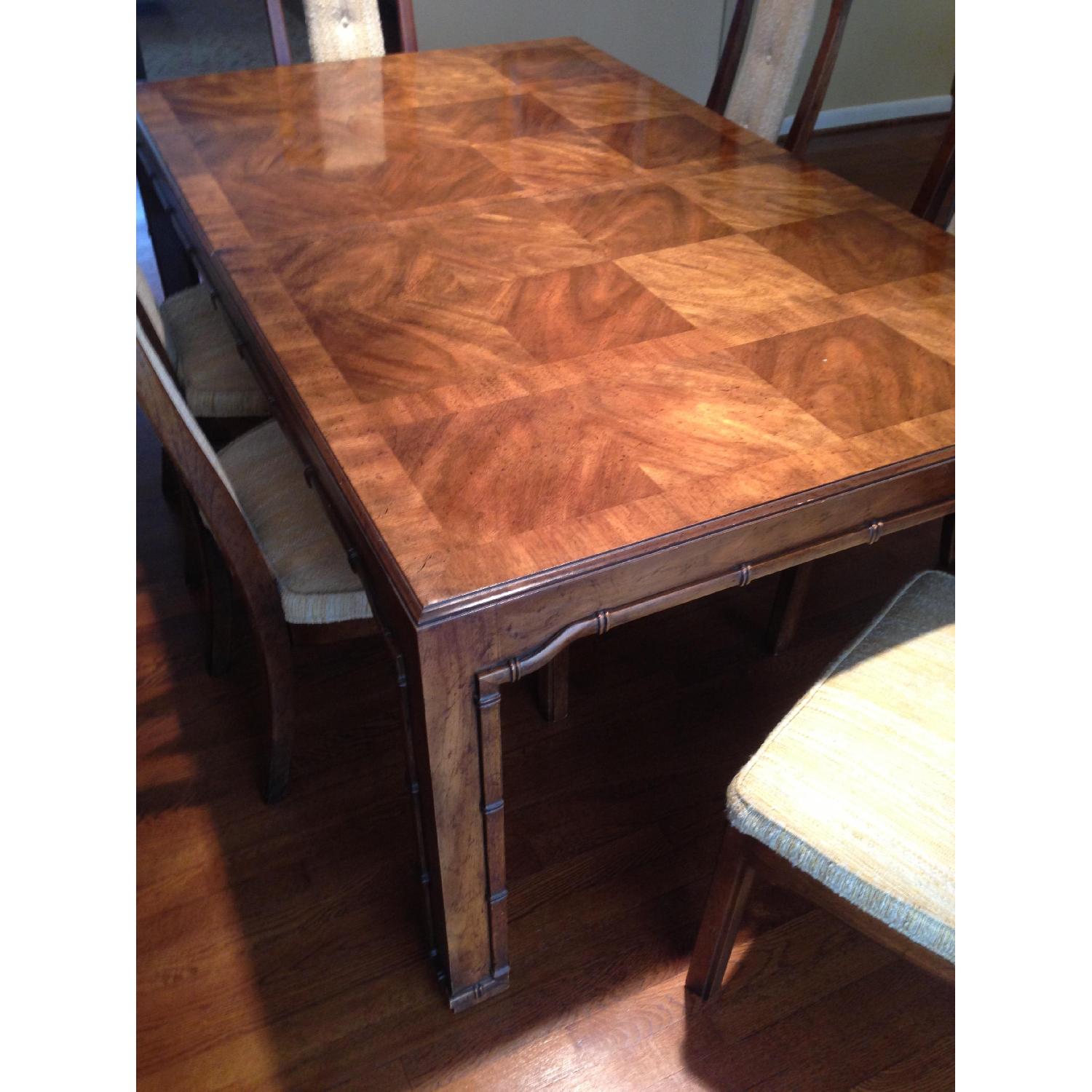 Wood Extendable Dining Room Table w/ 6 Chairs - image-5