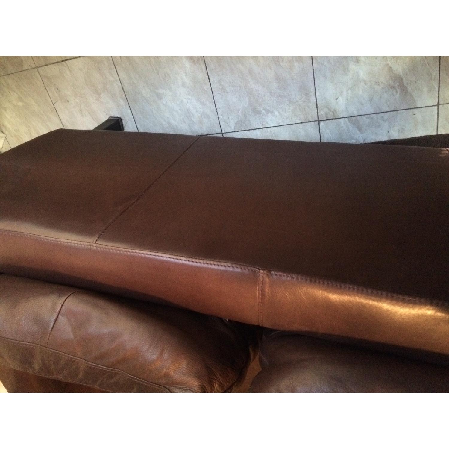 Vintage Italian Leather Couch - image-4