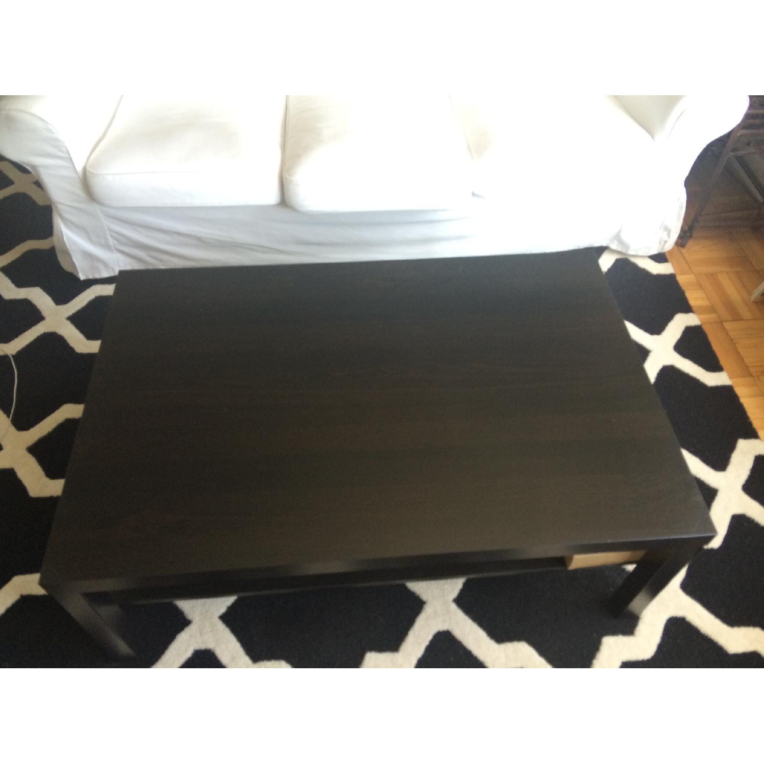 Ikea Dark Brown Coffee Table AptDeco