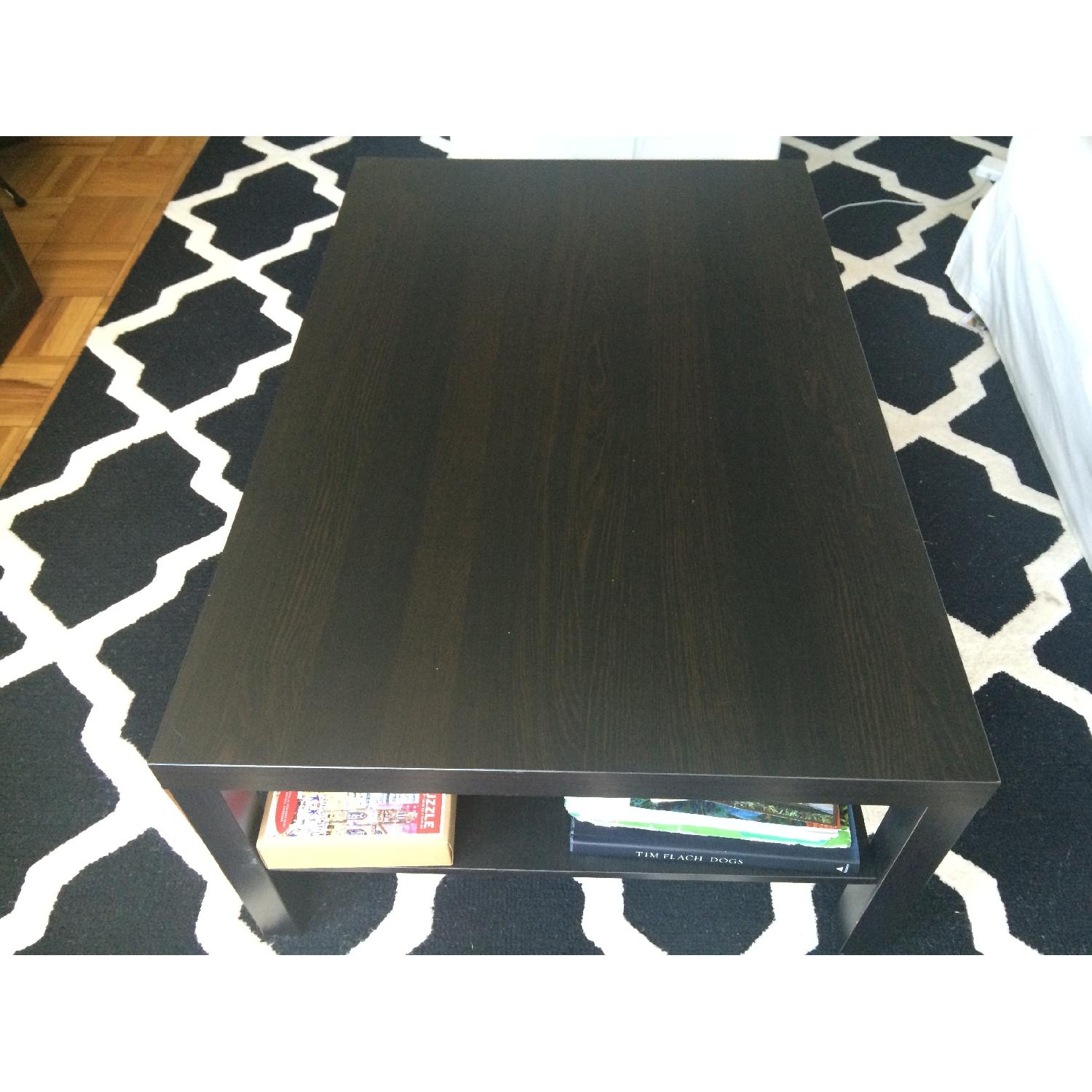 Ikea Dark Brown Coffee Table AptDeco