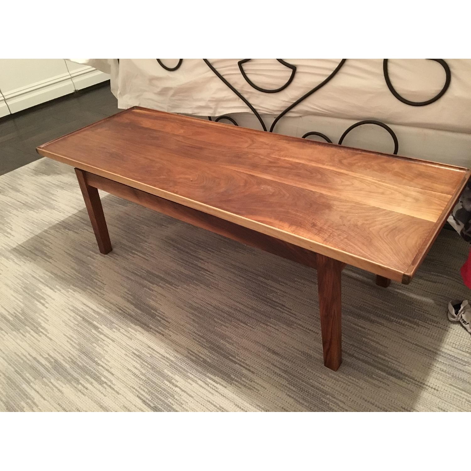 Mid-Century Modern Floating Top Coffee Table - image-1