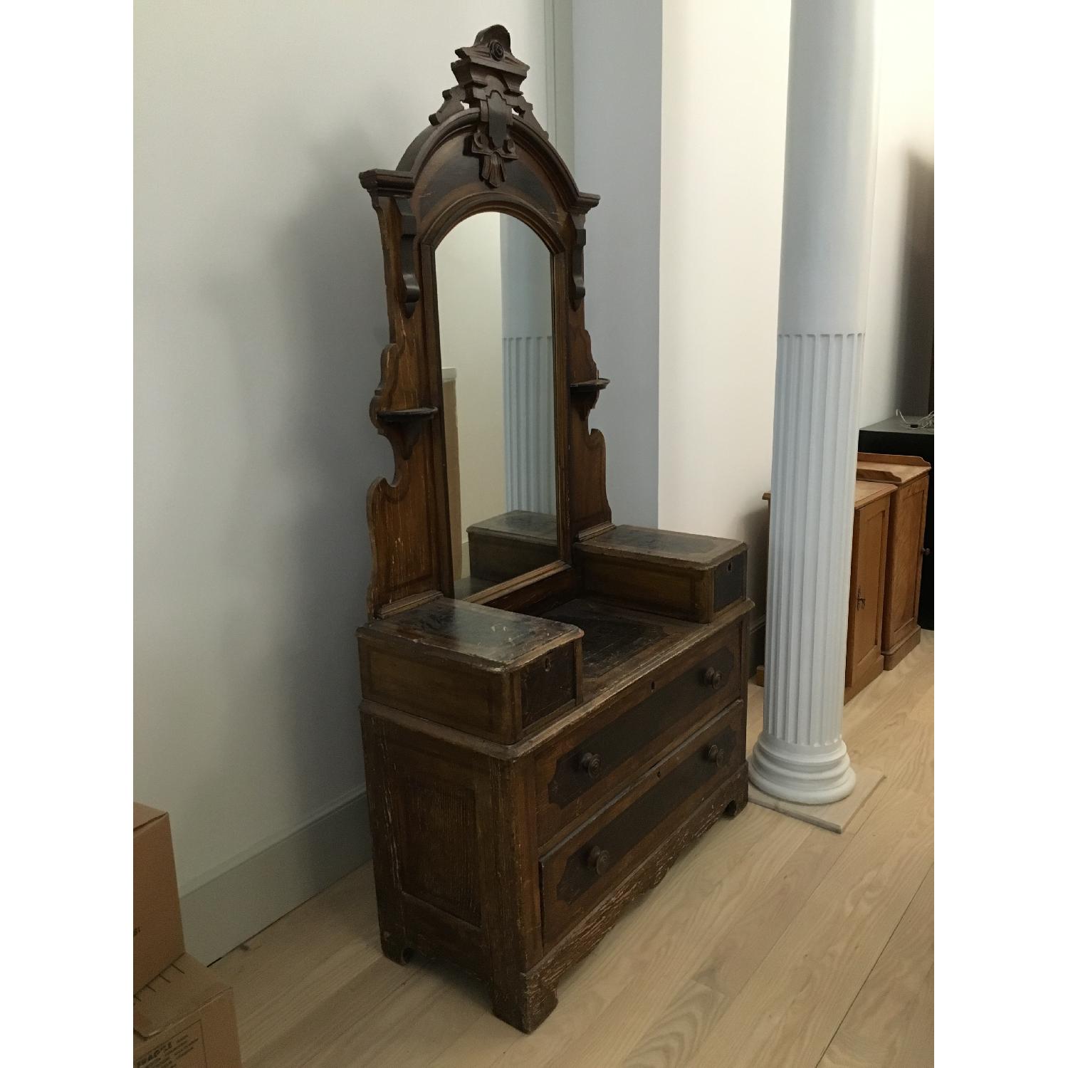 Antique Austrian Victorian 19th Century Vanity - image-3