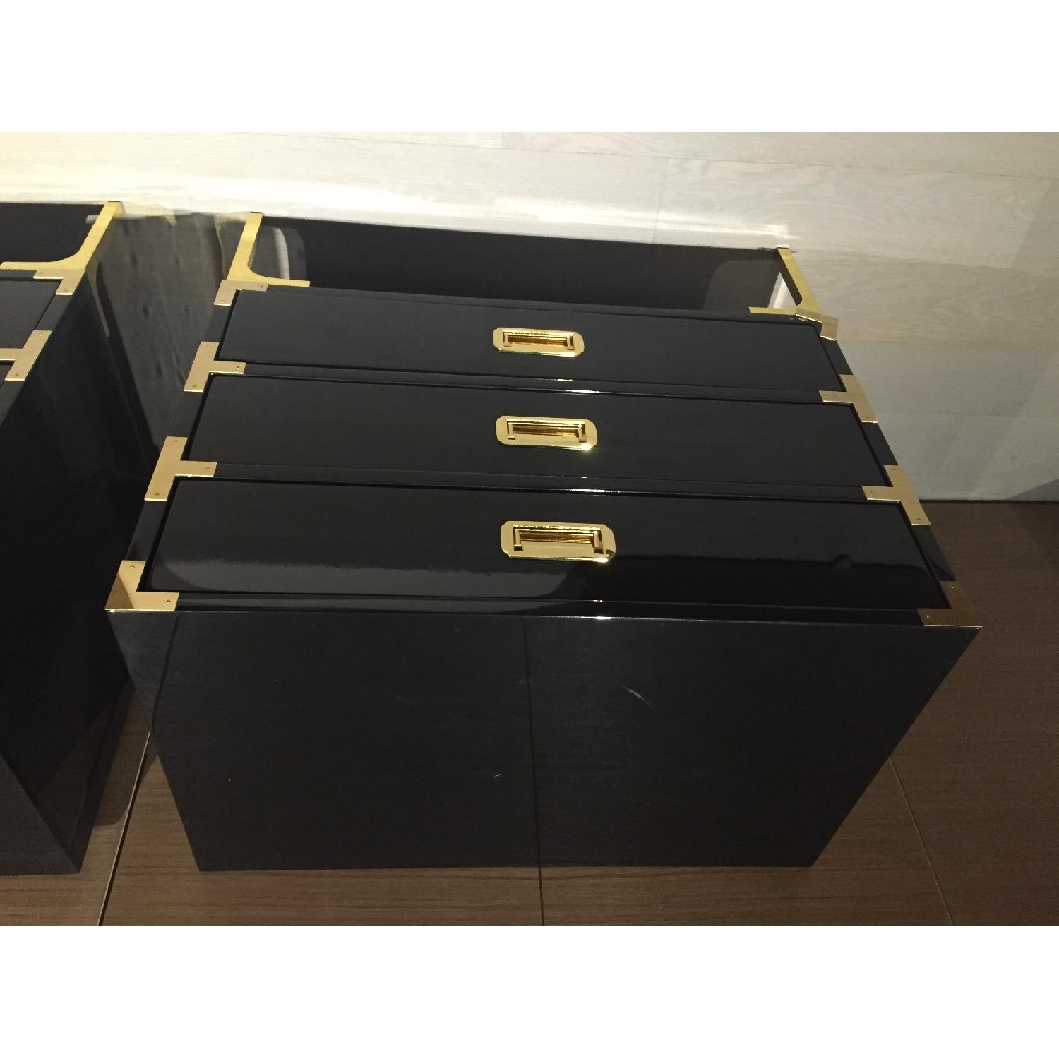 Mod Shop Jet Black Nightstands - Pair - image-1