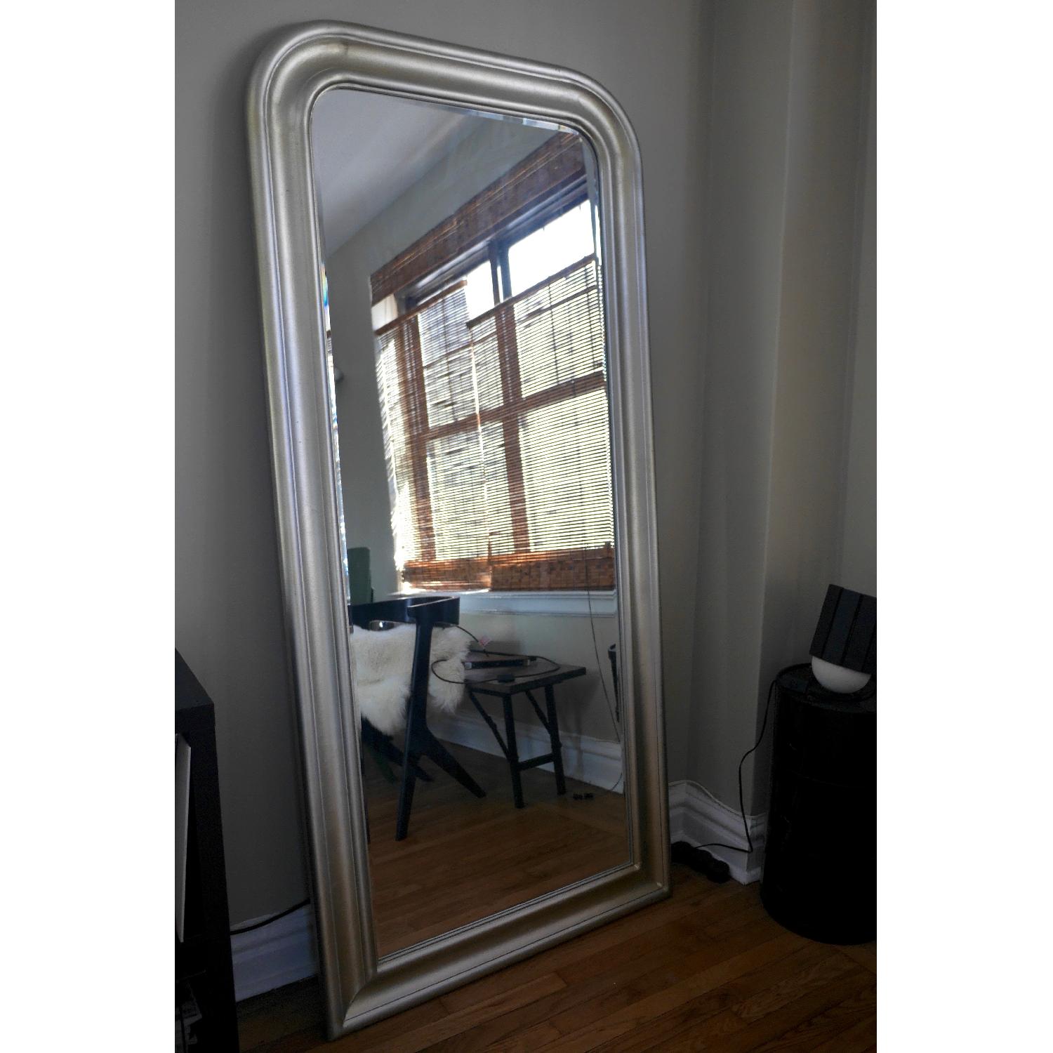 Ikea Songe Floor Mirror in Silver AptDeco