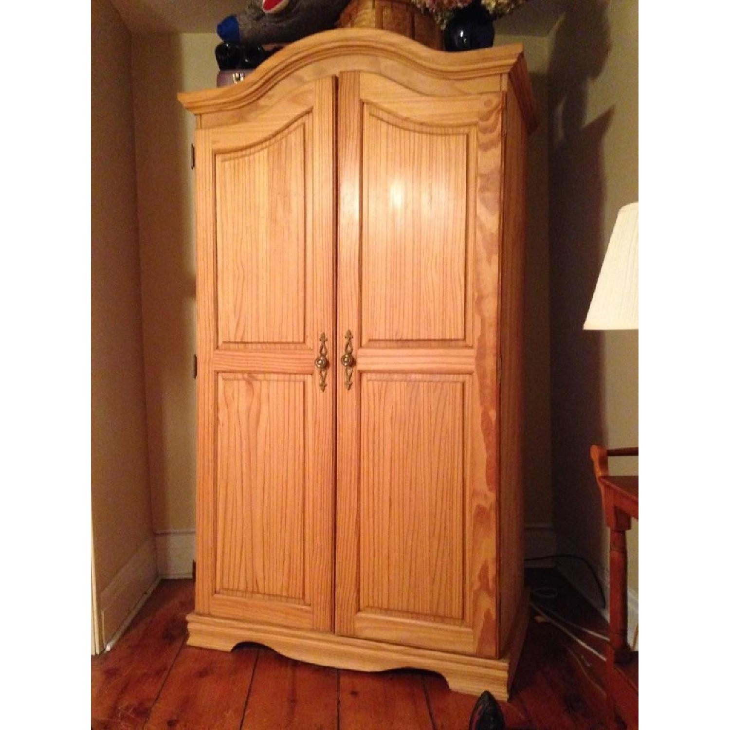 Wood Armoire/TV Entertainment Center - image-1