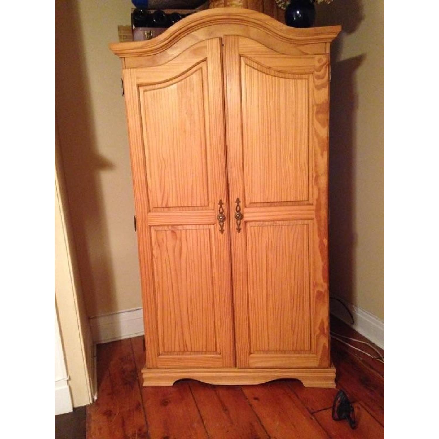 Wood Armoire/TV Entertainment Center - image-2