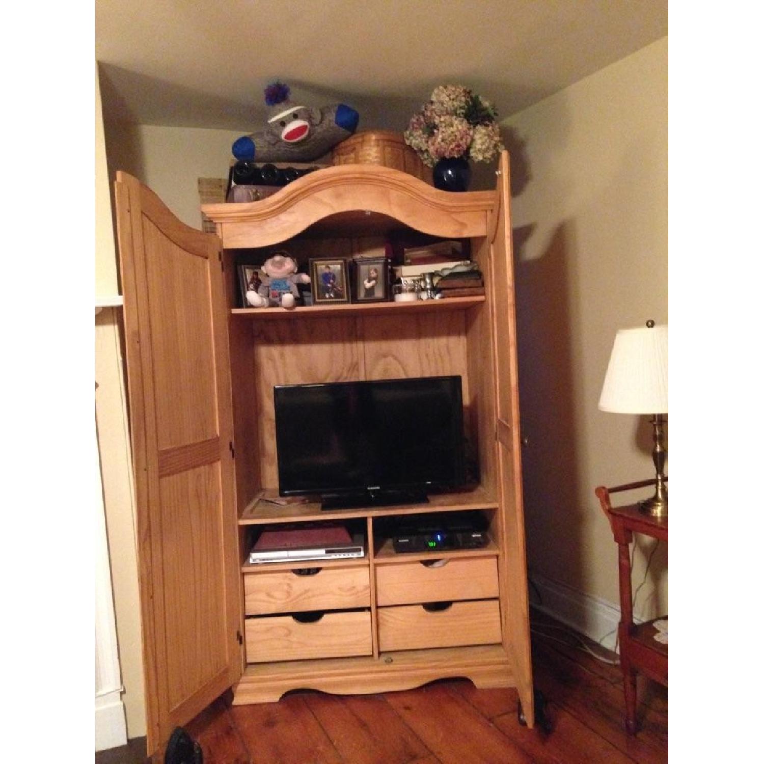 Wood Armoire/TV Entertainment Center - image-3