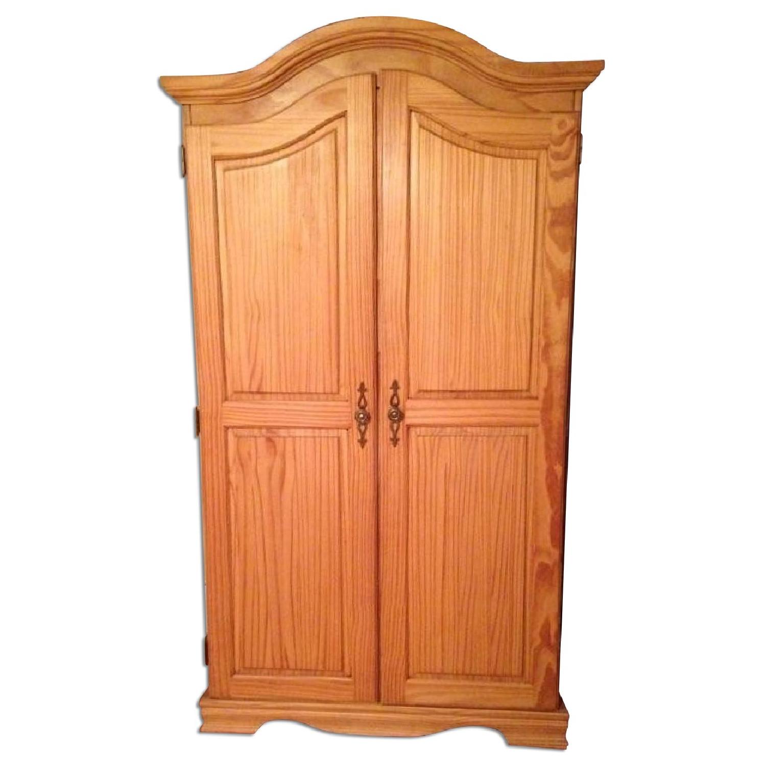 Wood Armoire/TV Entertainment Center - image-0