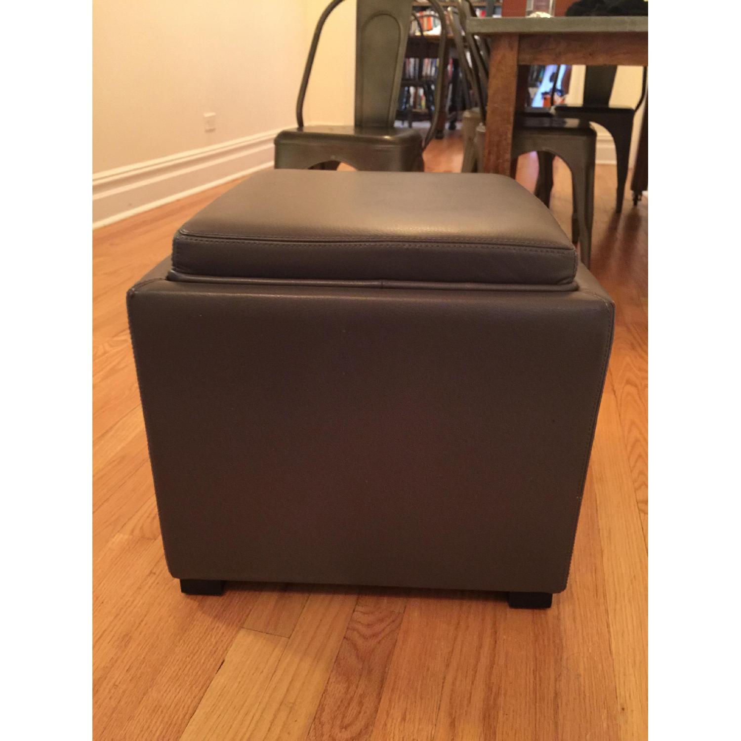Crate & Barrel Cube/Ottoman - 2 Available - image-3
