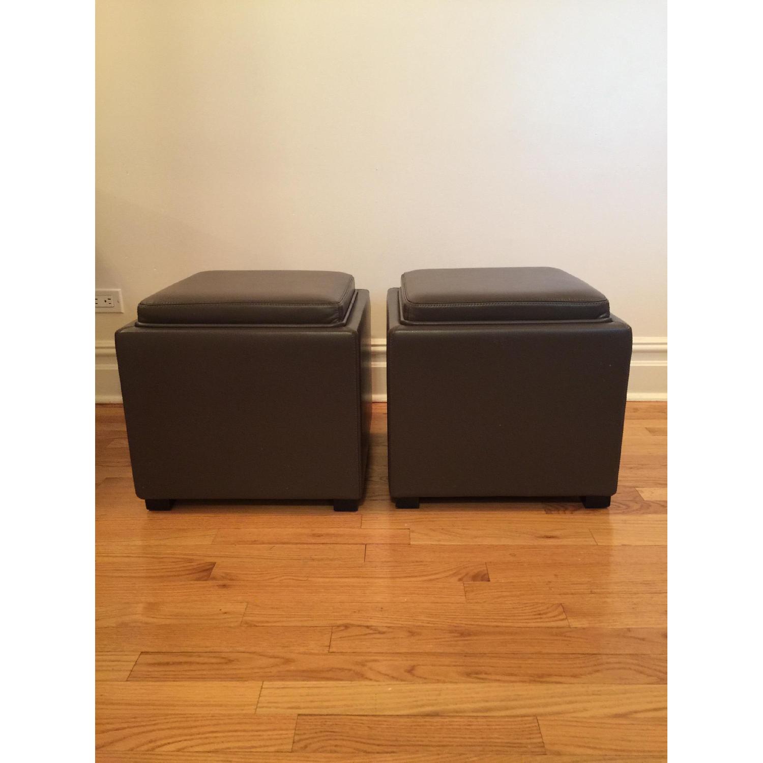 Crate & Barrel Cube/Ottoman - 2 Available - image-5