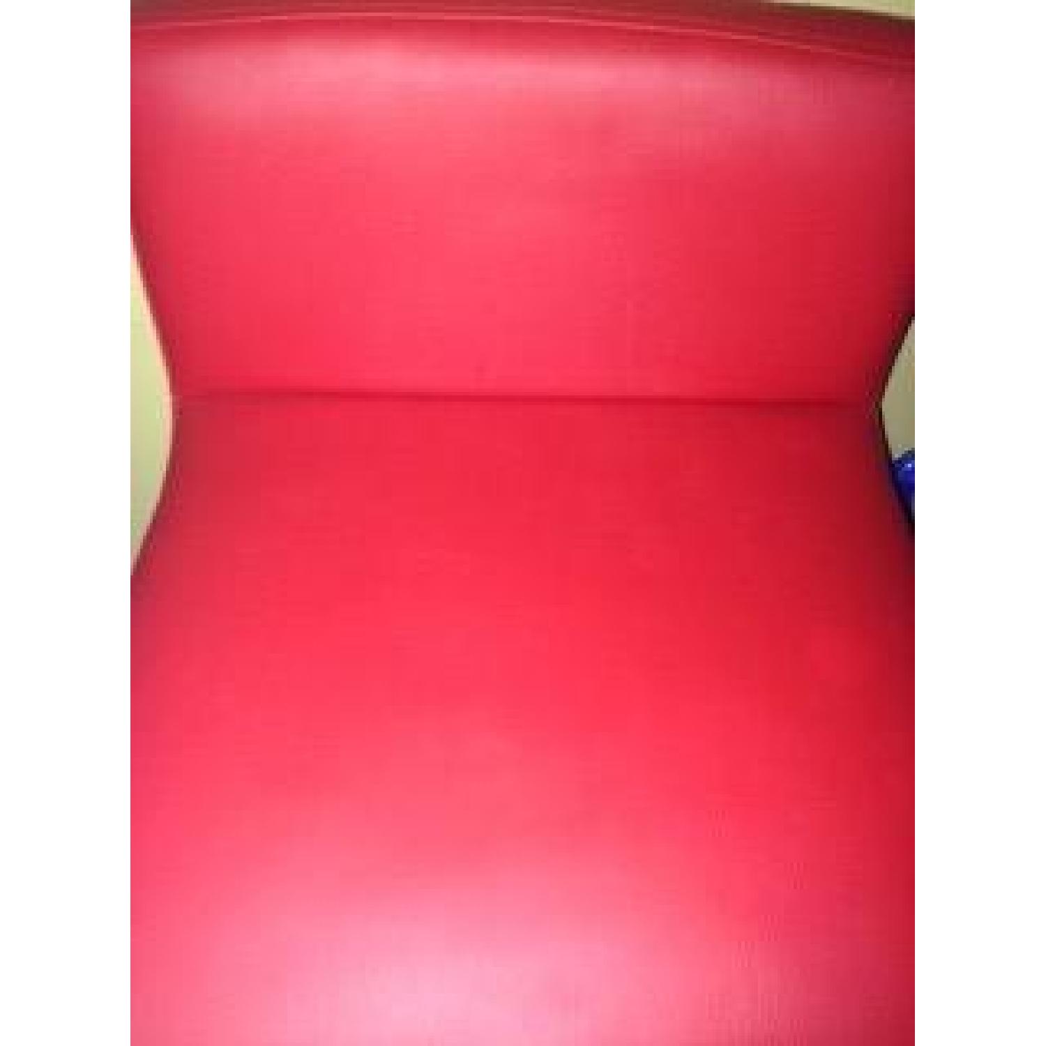 Swivel Low-Back Bar Stools in Red - Pair - image-6