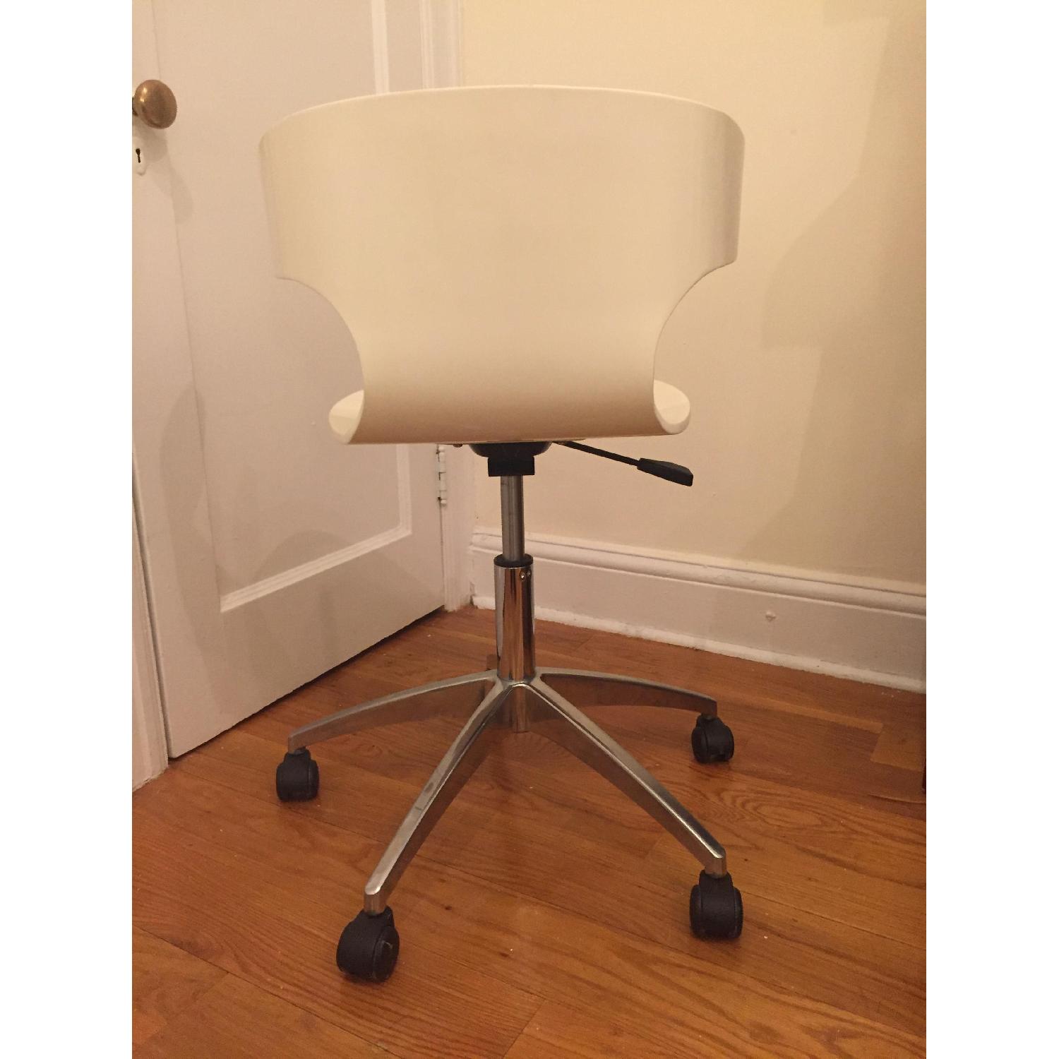 West Elm Wrap Desk Chair in White - image-4