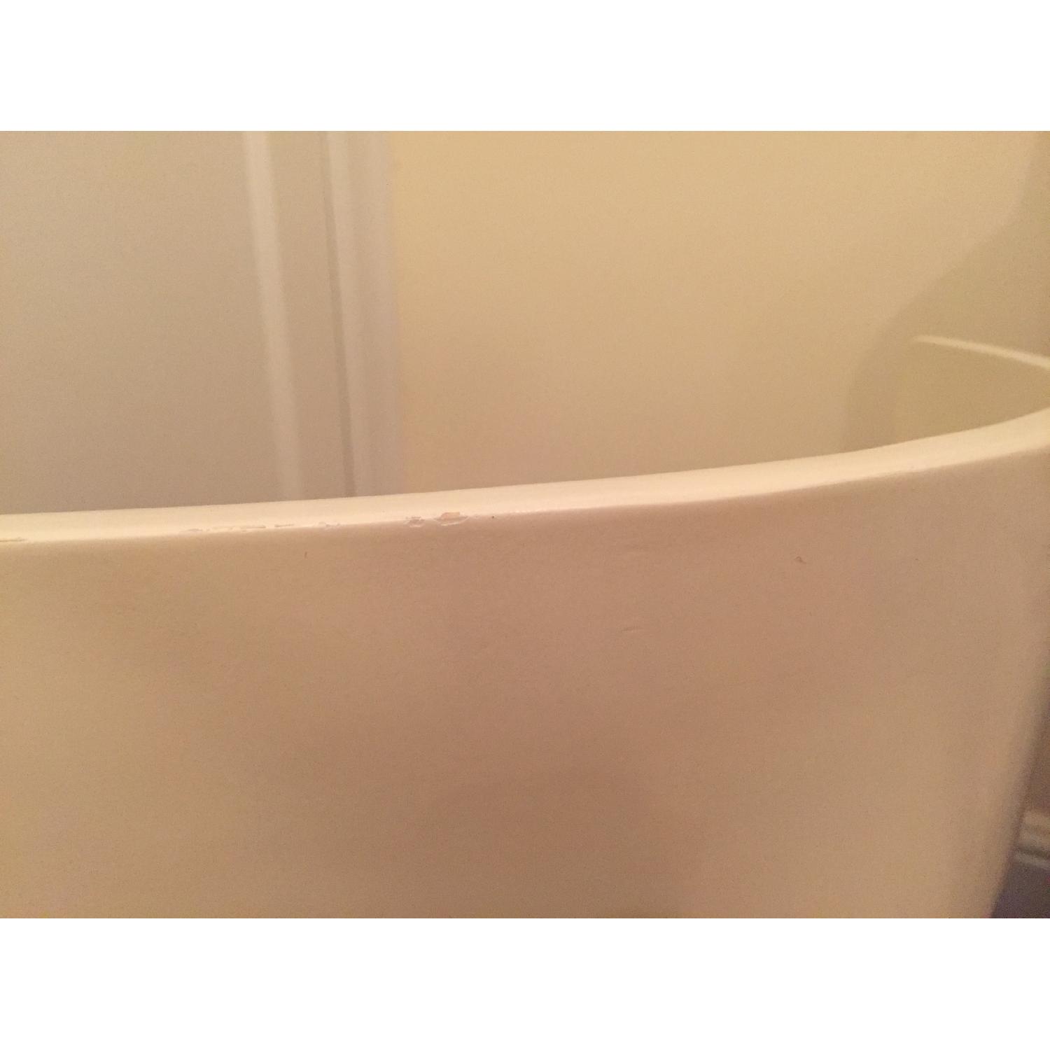 West Elm Wrap Desk Chair in White - image-7