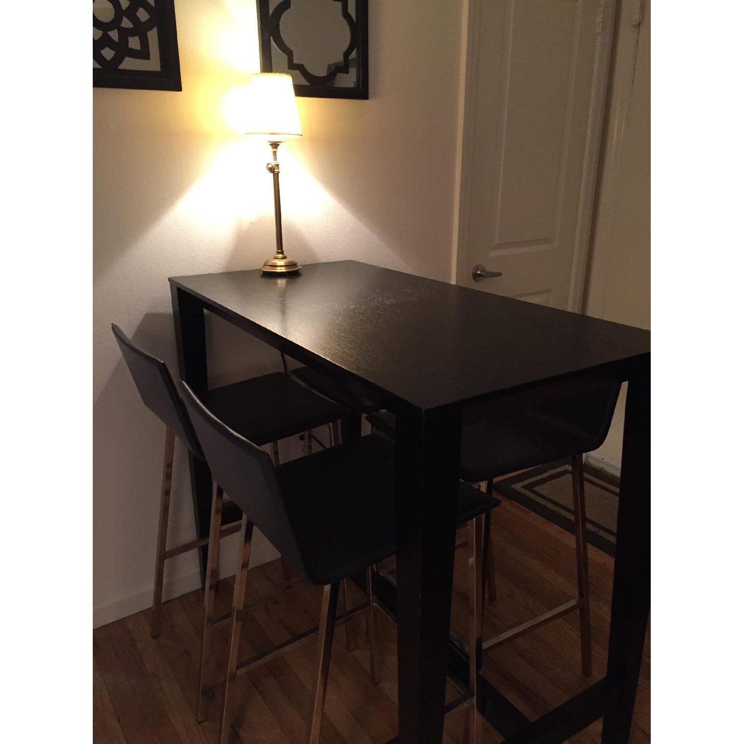 Crate & Barrel Triad High Dining Table AptDeco